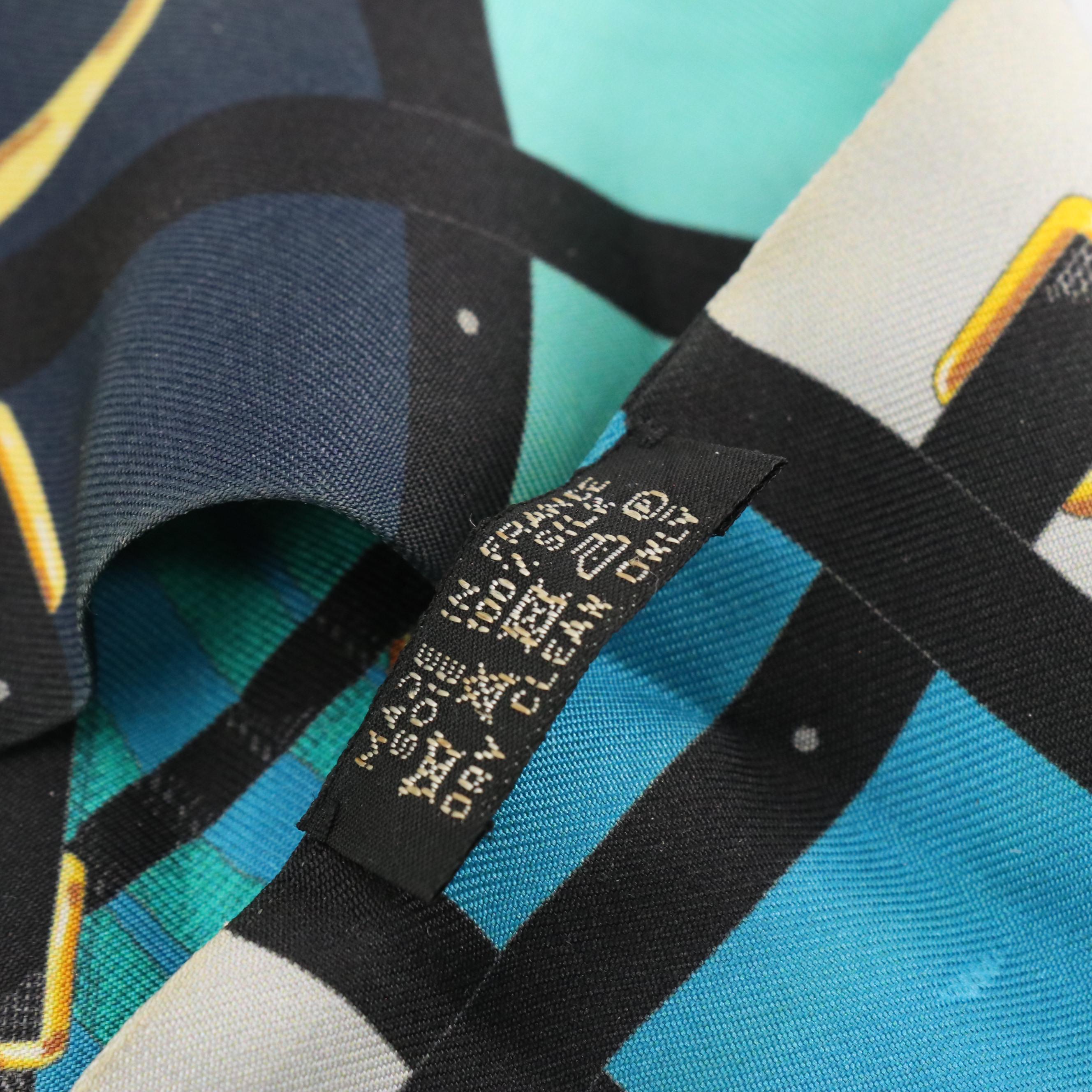 Hermès Printed Silk Twilly Scarf