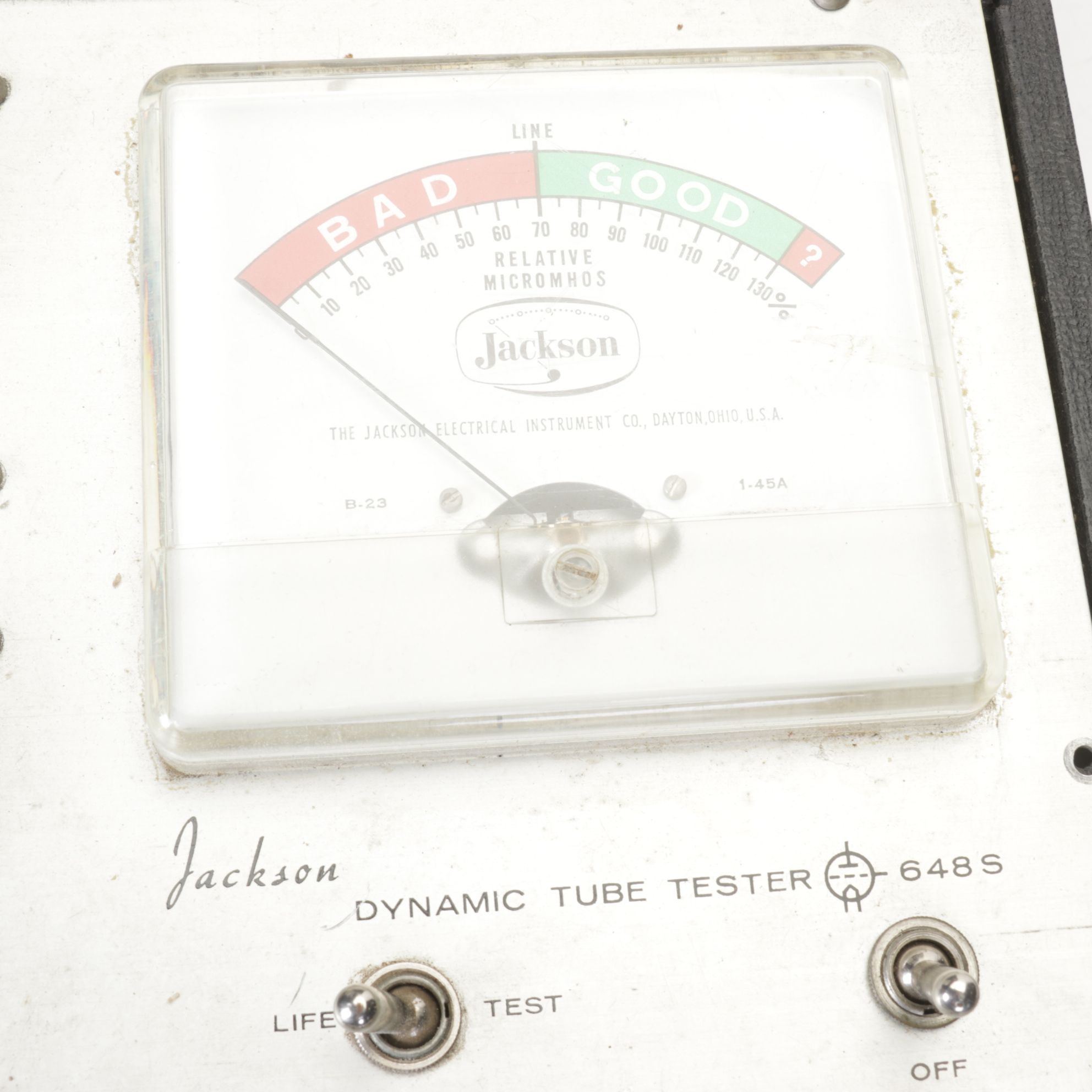 Jackson Model 648 Portable Emission Tube Tester, Mid-20th C.