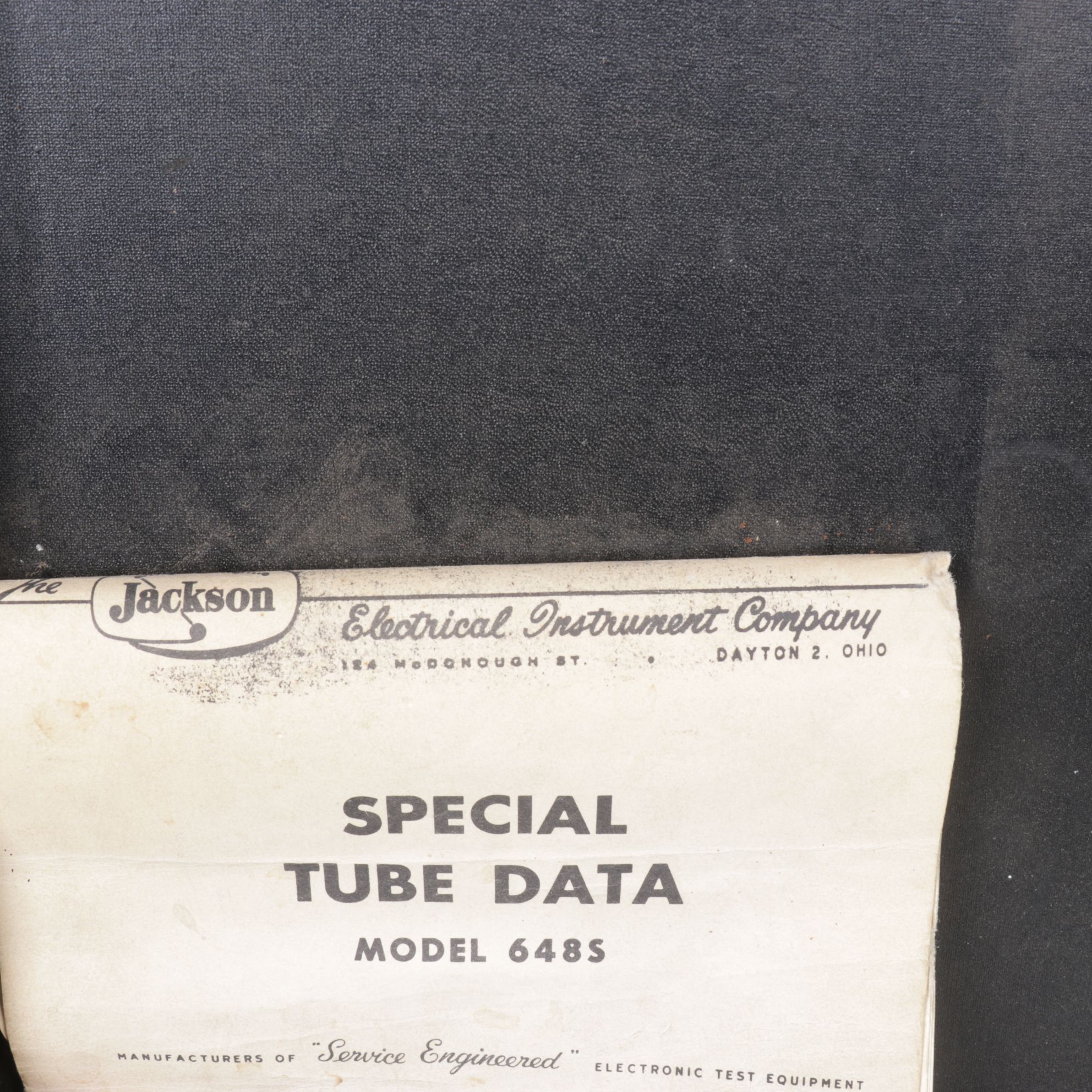 Jackson Model 648 Portable Emission Tube Tester, Mid-20th C.