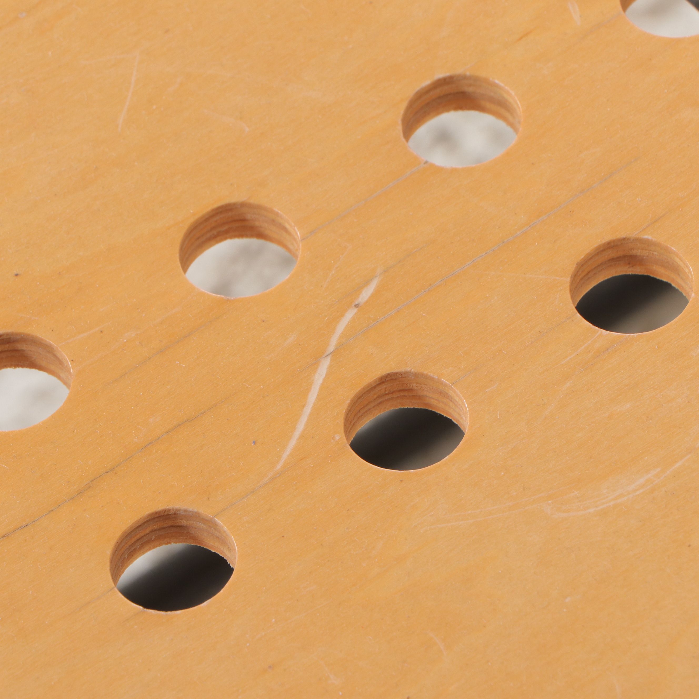 Set of Four Lowenstein Postmodernist Metal and Plywood Dining Chairs