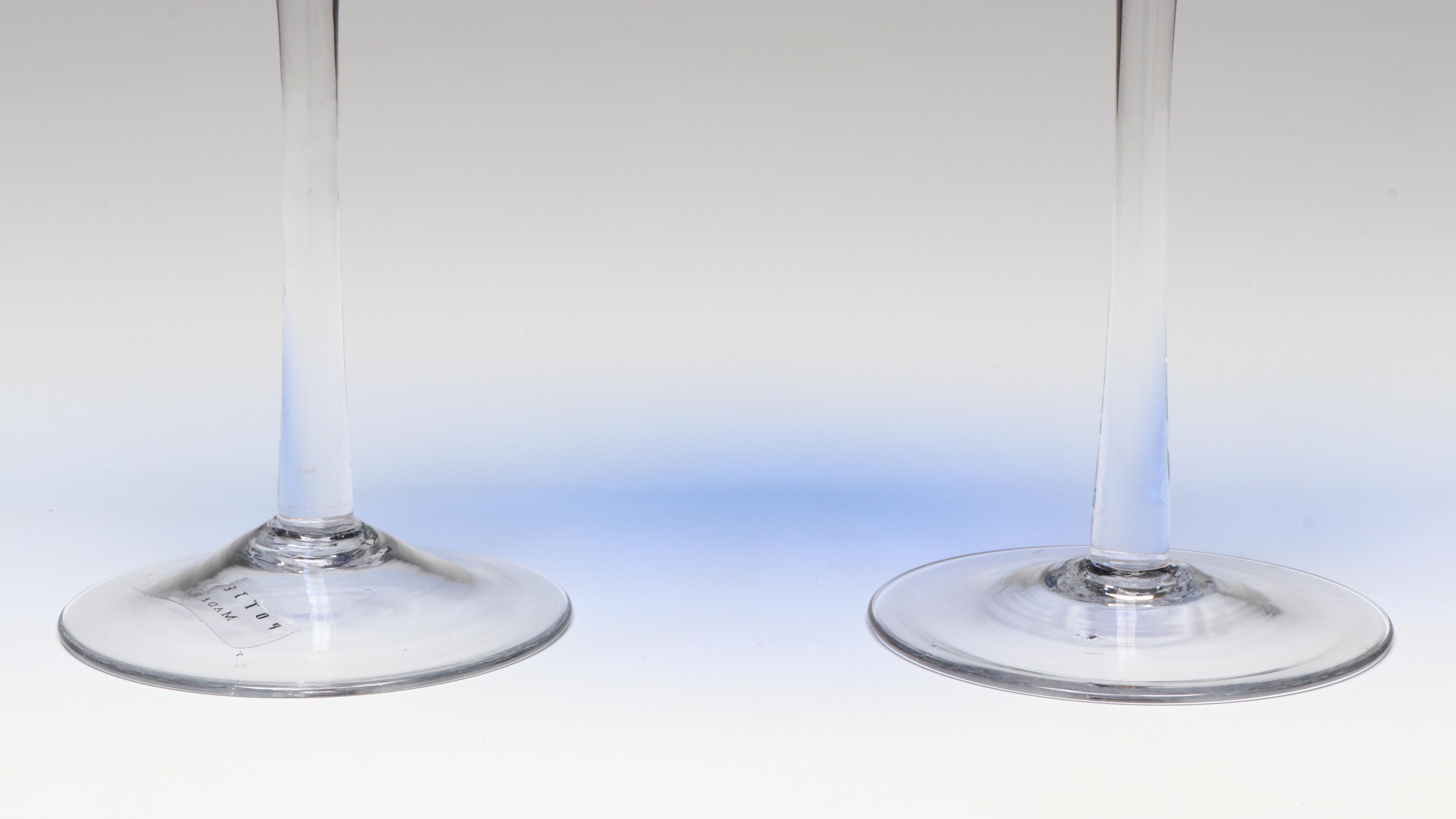 Pottery Barn Cobalt Blue Martini Glasses