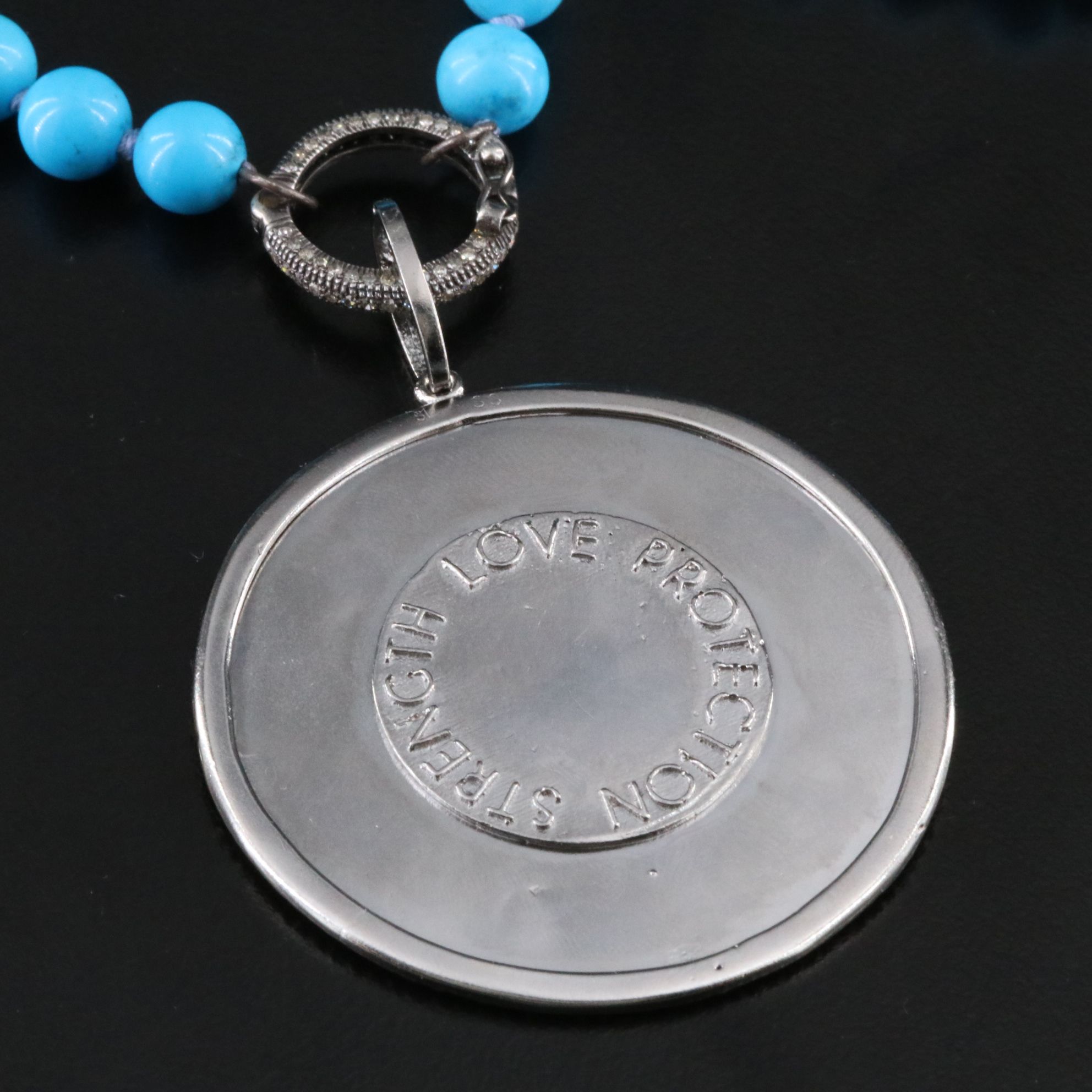 Sheryl Lowe Magnesite and Diamond Necklace