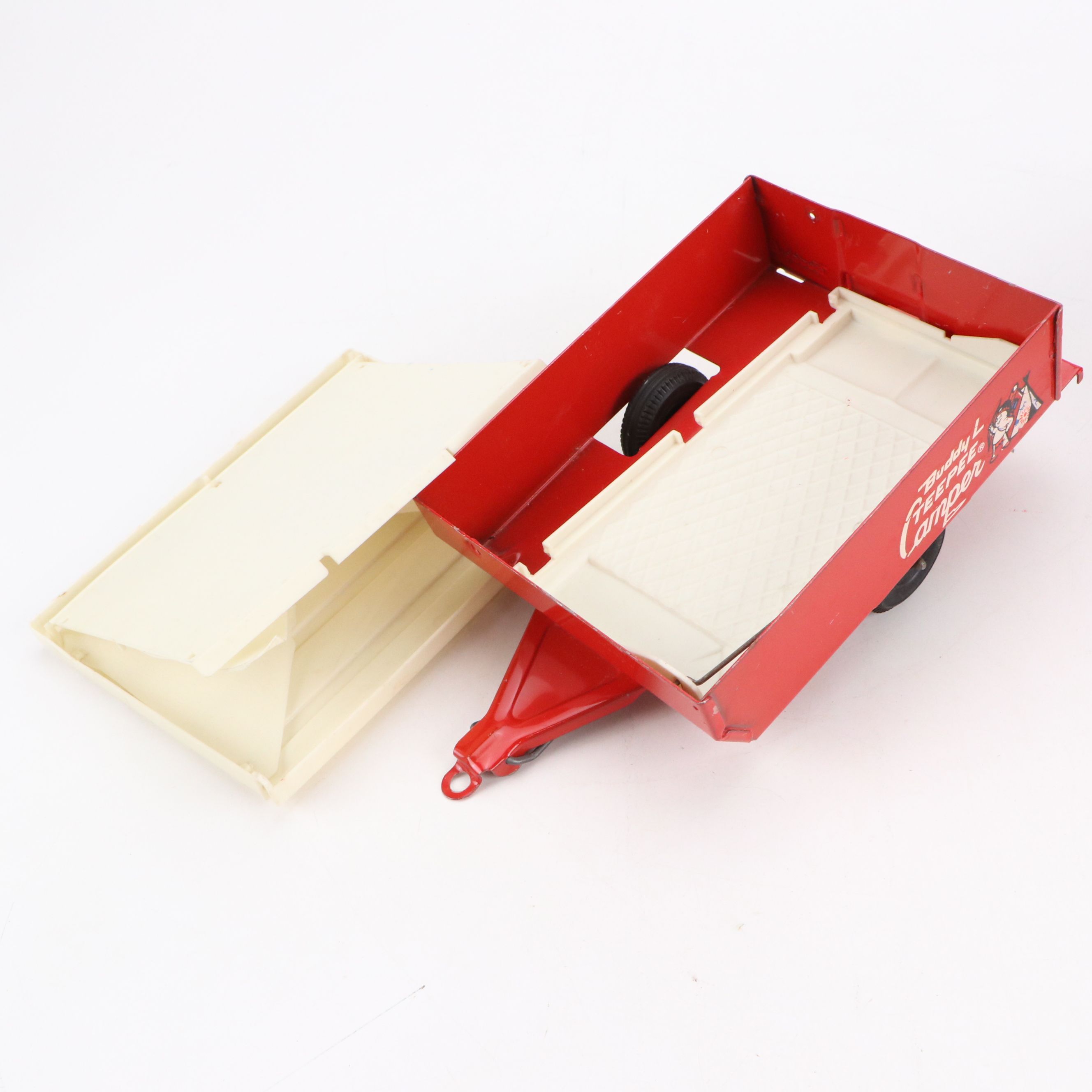 Buddy L Station Wagon & Teepee Camper Toy Set, Mid-20th Century