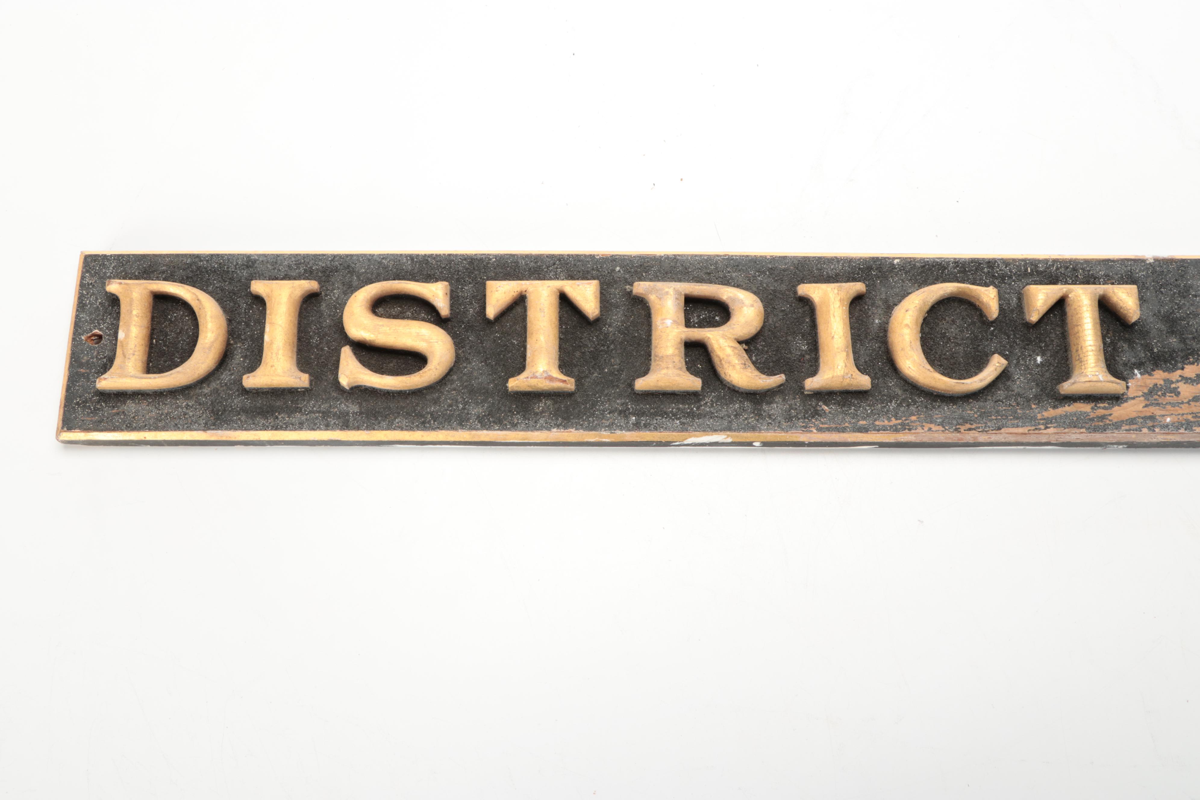 Pair of American Wooden Trade Signs, Early 20th-Century