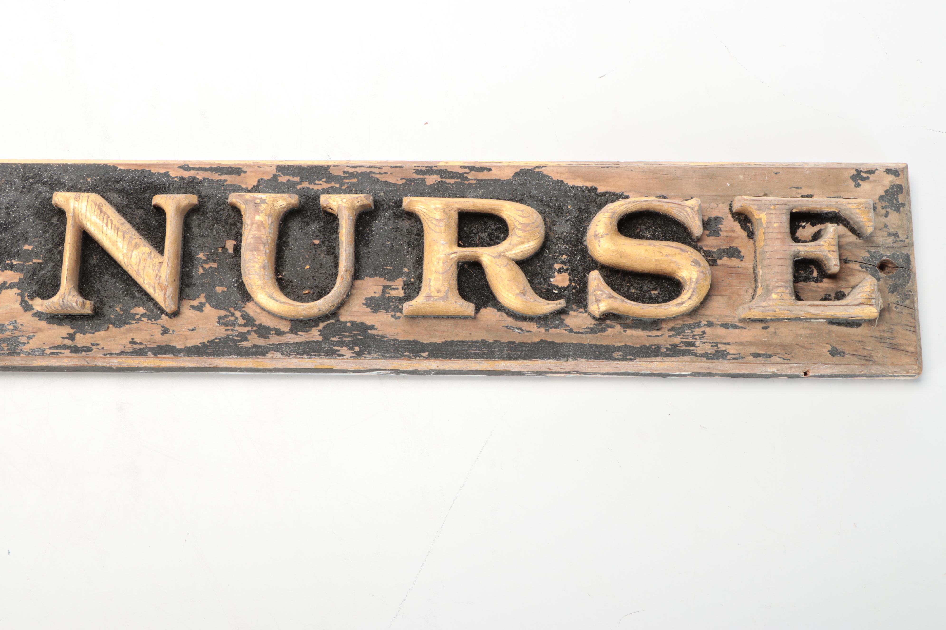 Pair of American Wooden Trade Signs, Early 20th-Century