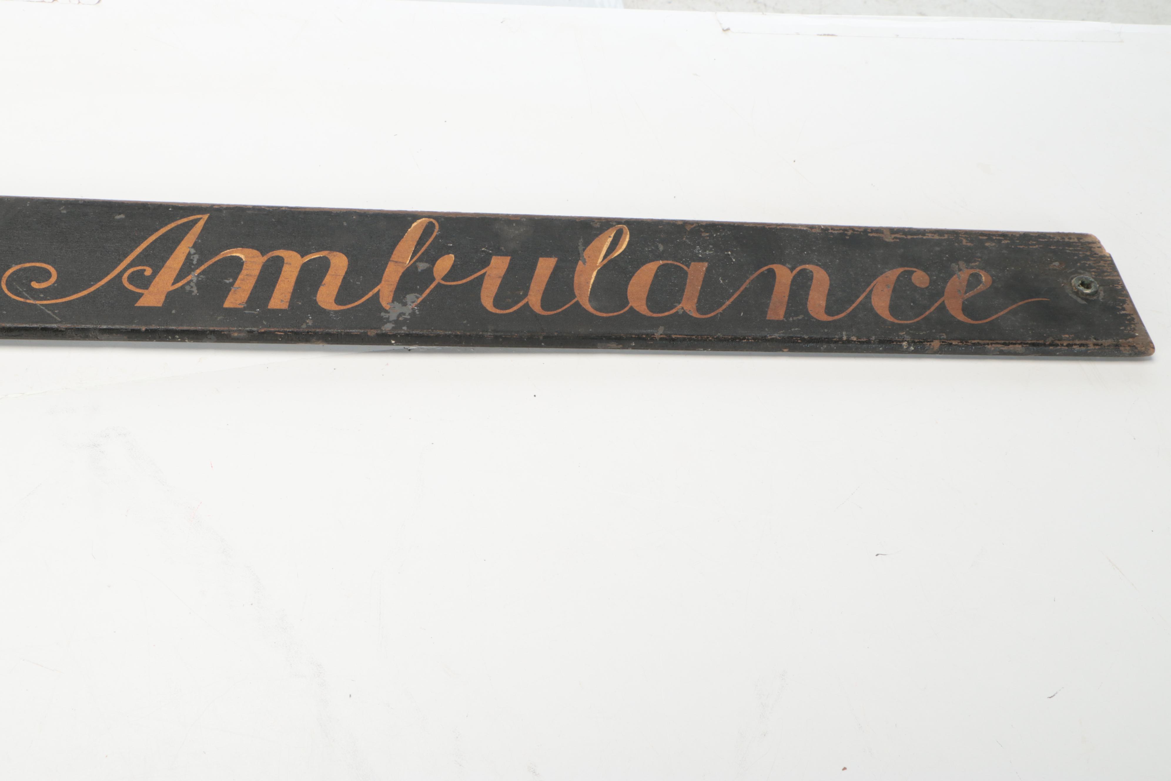 Pair of American Wooden Trade Signs, Early 20th-Century