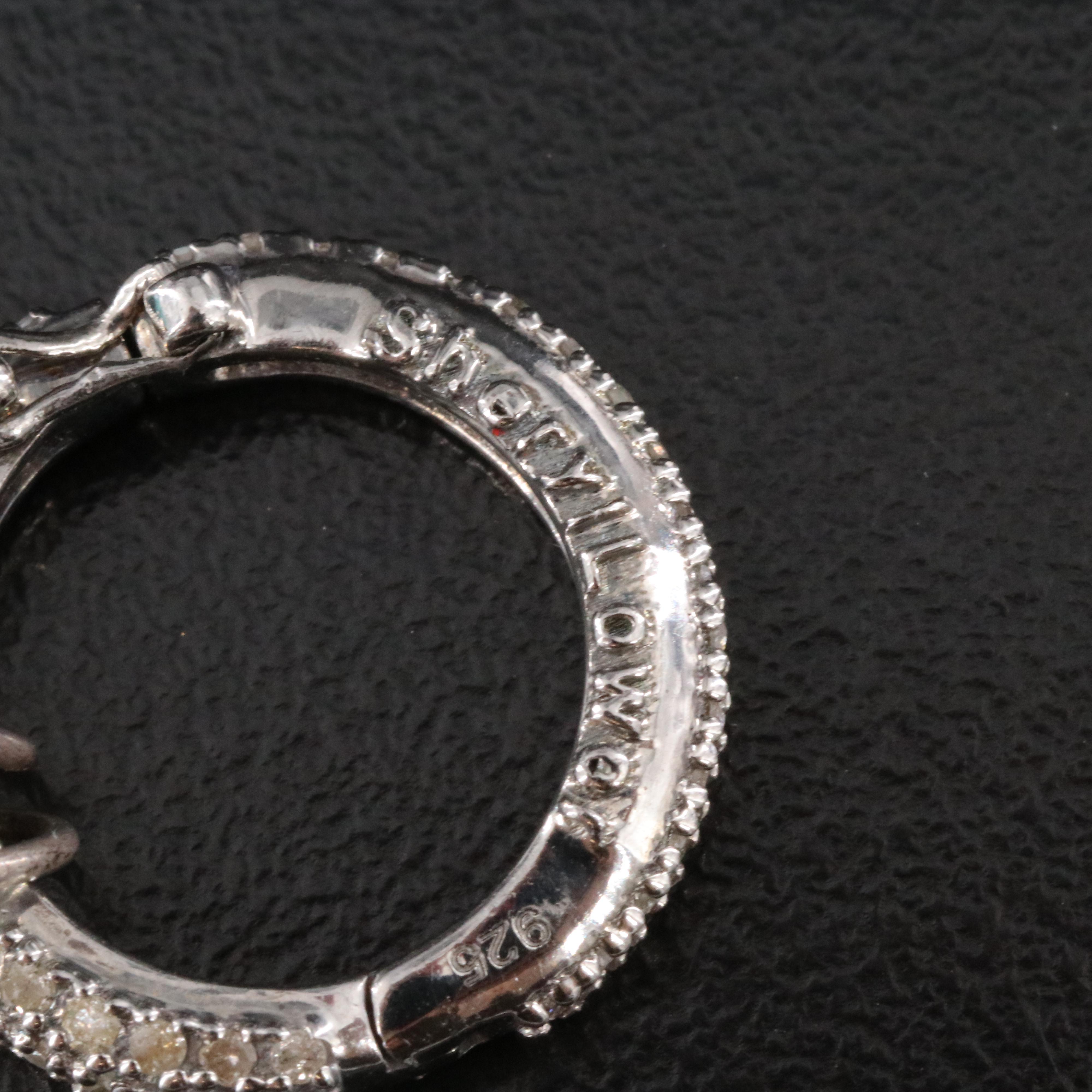 Sheryl Lowe Sterling Common Opal, Aquamarine and Diamond Necklace