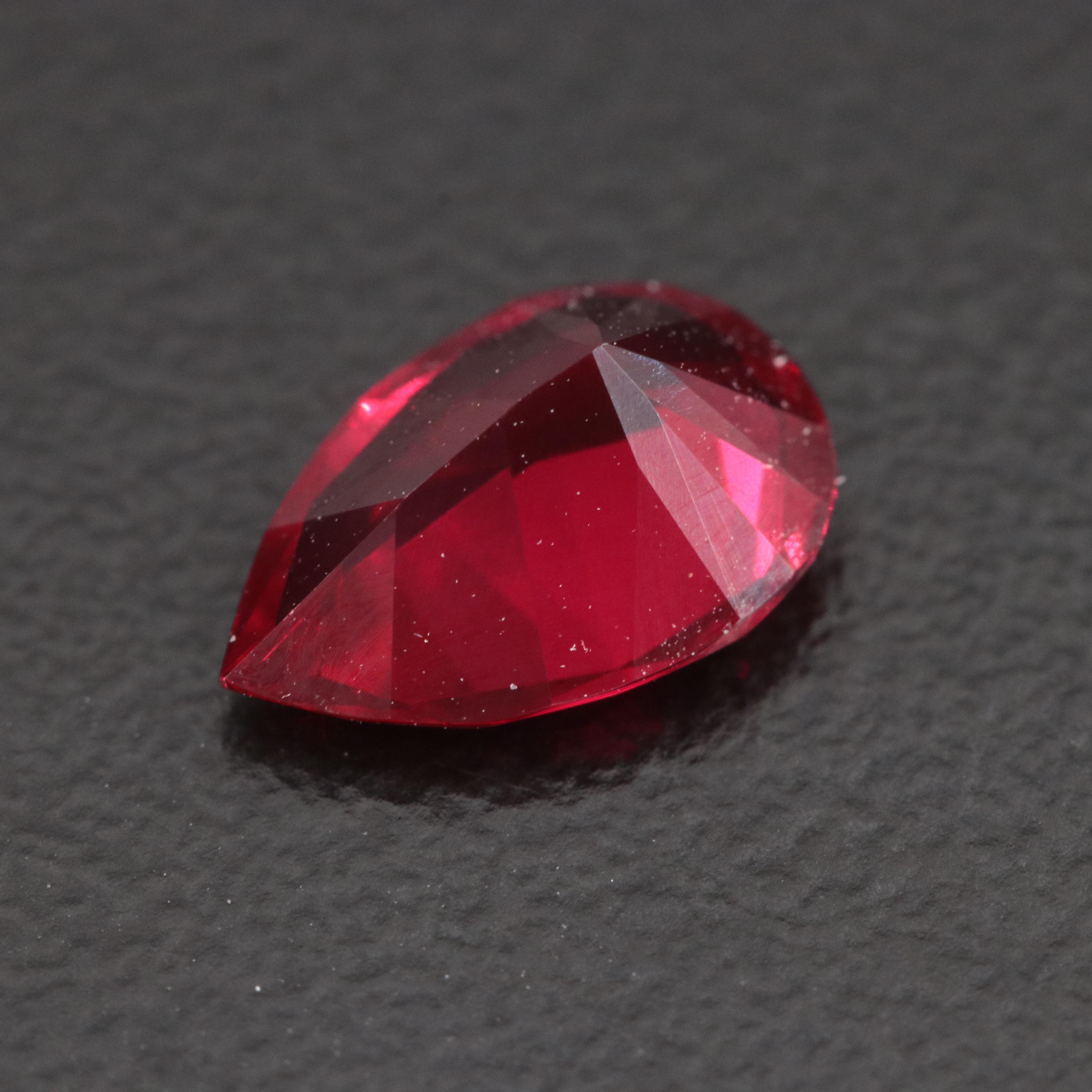 Loose 1.60 CT Lab Grown Ruby