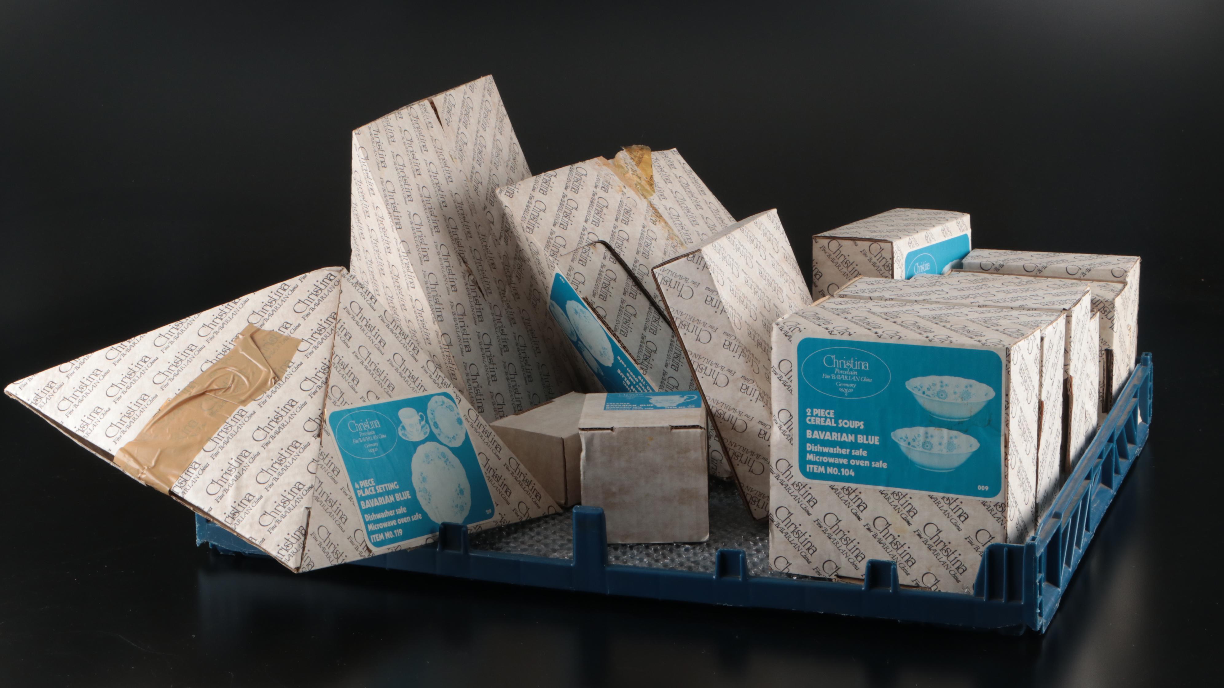 Christina "Bavarian Blue" Seltmann Weiden Porcelain Dinnerware