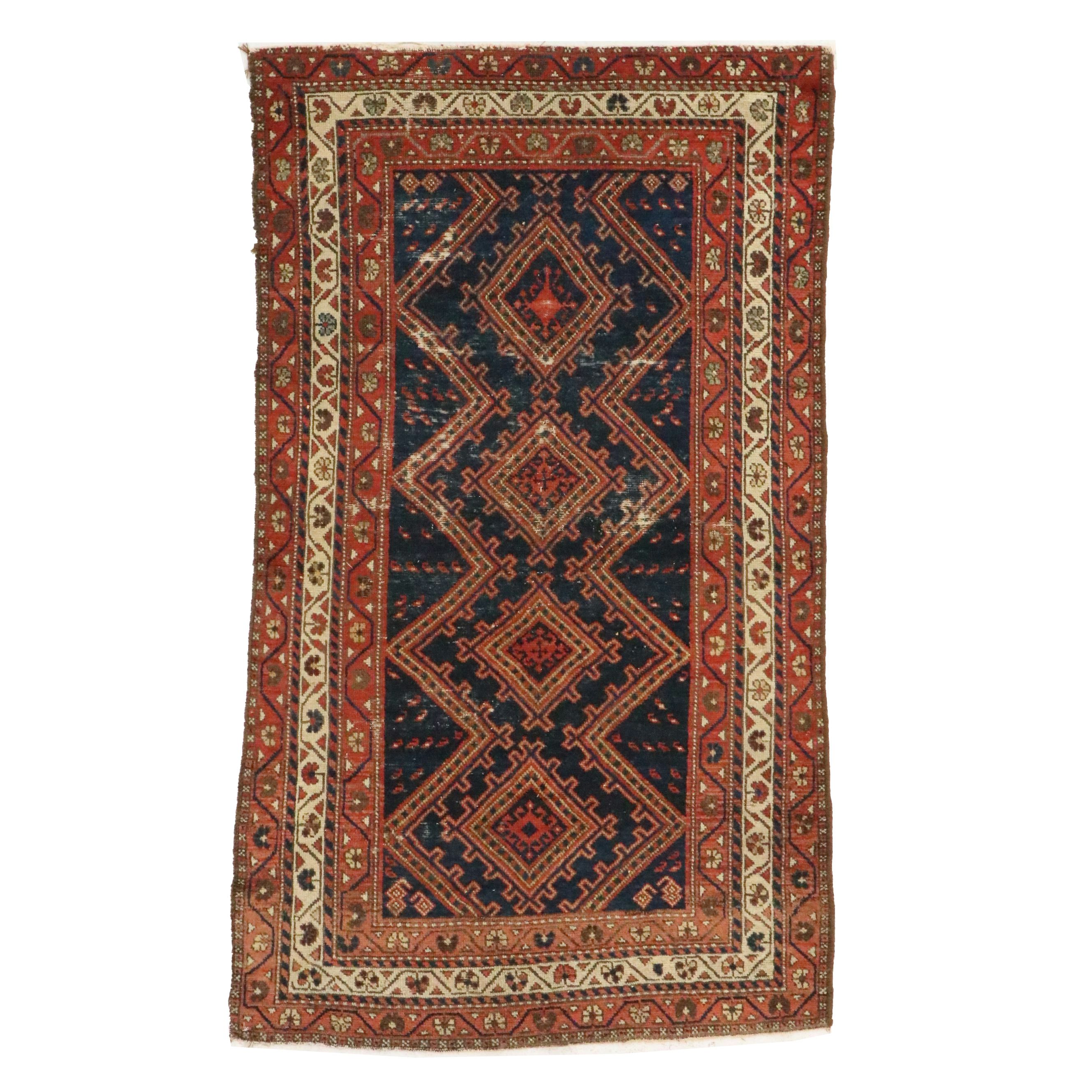 3'8 x 6'6 Hand-Knotted Persian Malayer Area Rug