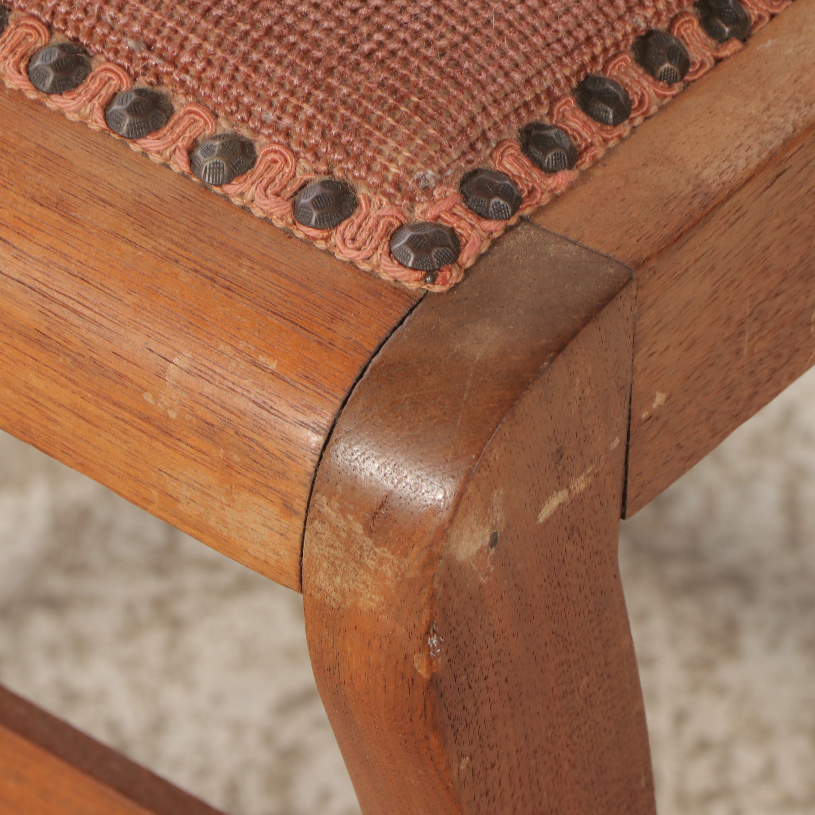 Pair of Mahogany Saber-Leg Side Chairs, Early to Mid-20th Century
