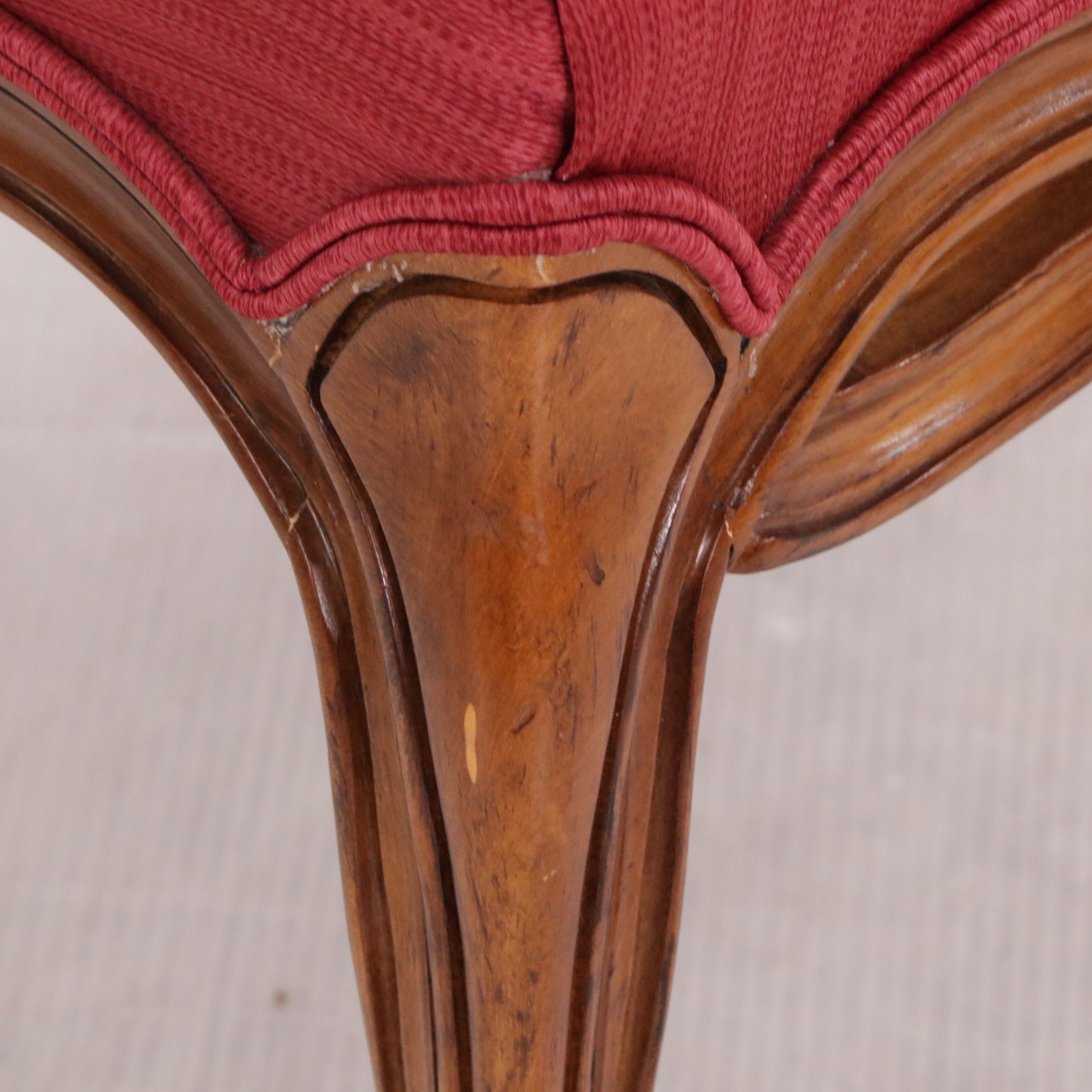 Drexel Heritage French Provincial Style Armchairs with Twisted Band Skirt, Pair