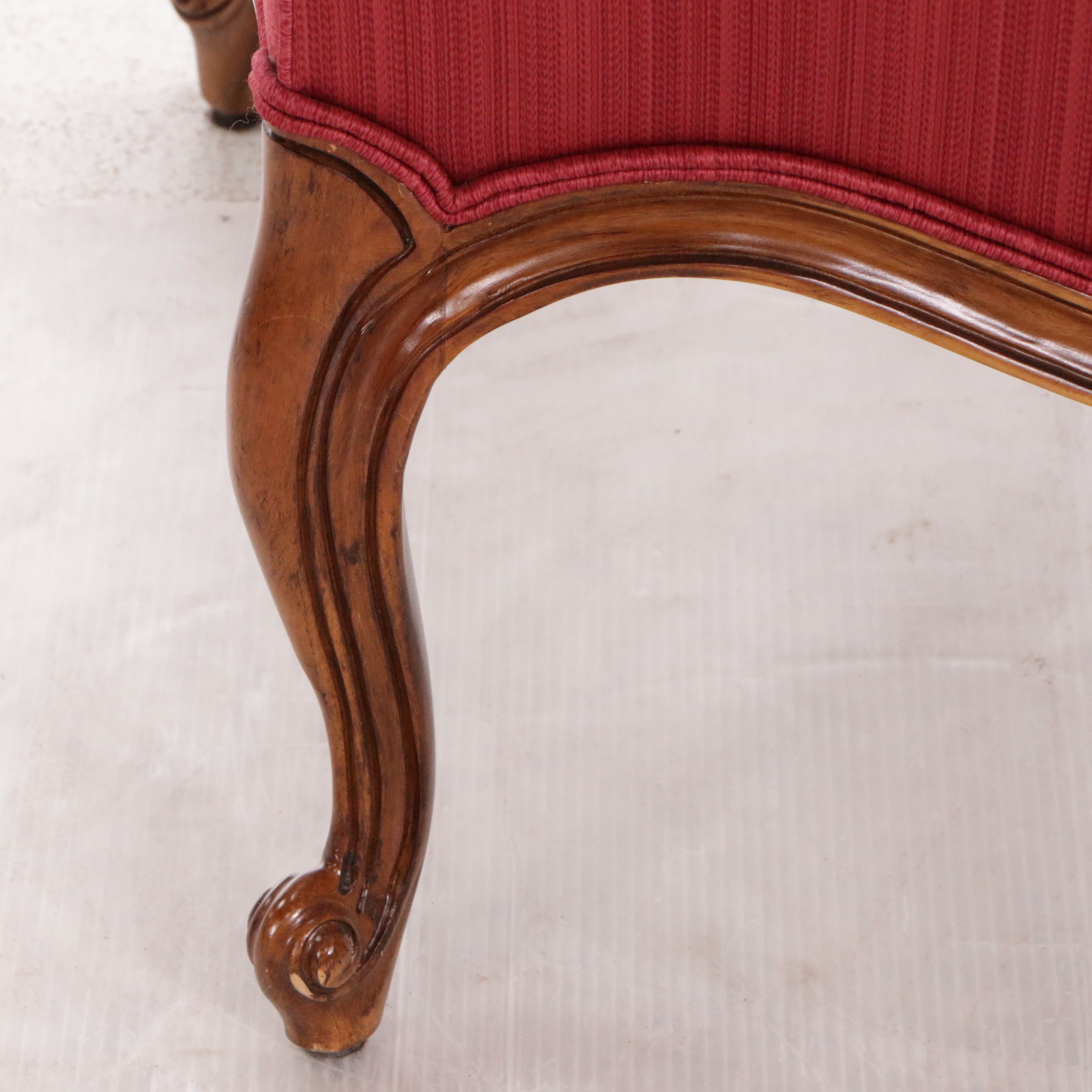 Drexel Heritage French Provincial Style Armchairs with Twisted Band Skirt, Pair