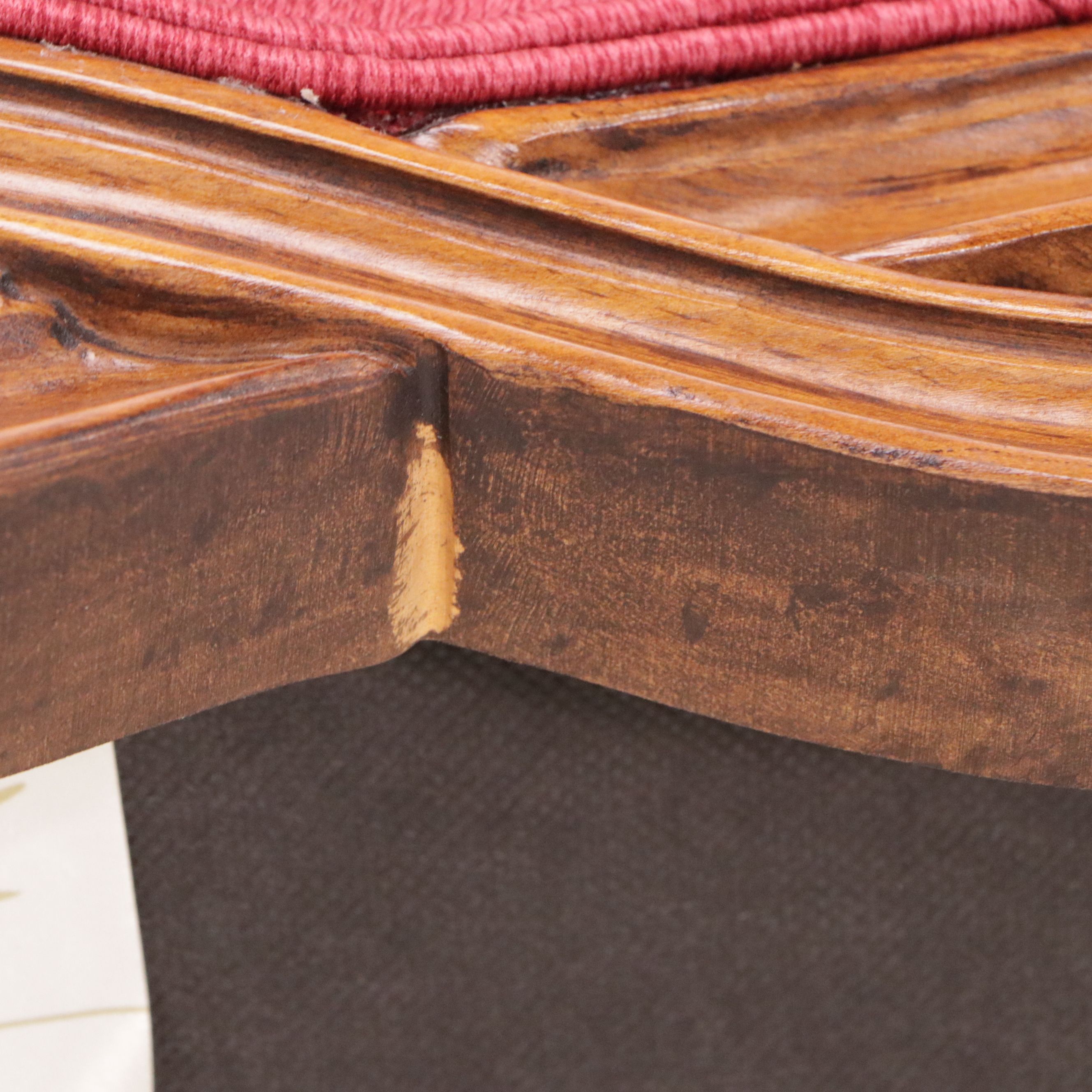 Drexel Heritage French Provincial Style Armchairs with Twisted Band Skirt, Pair