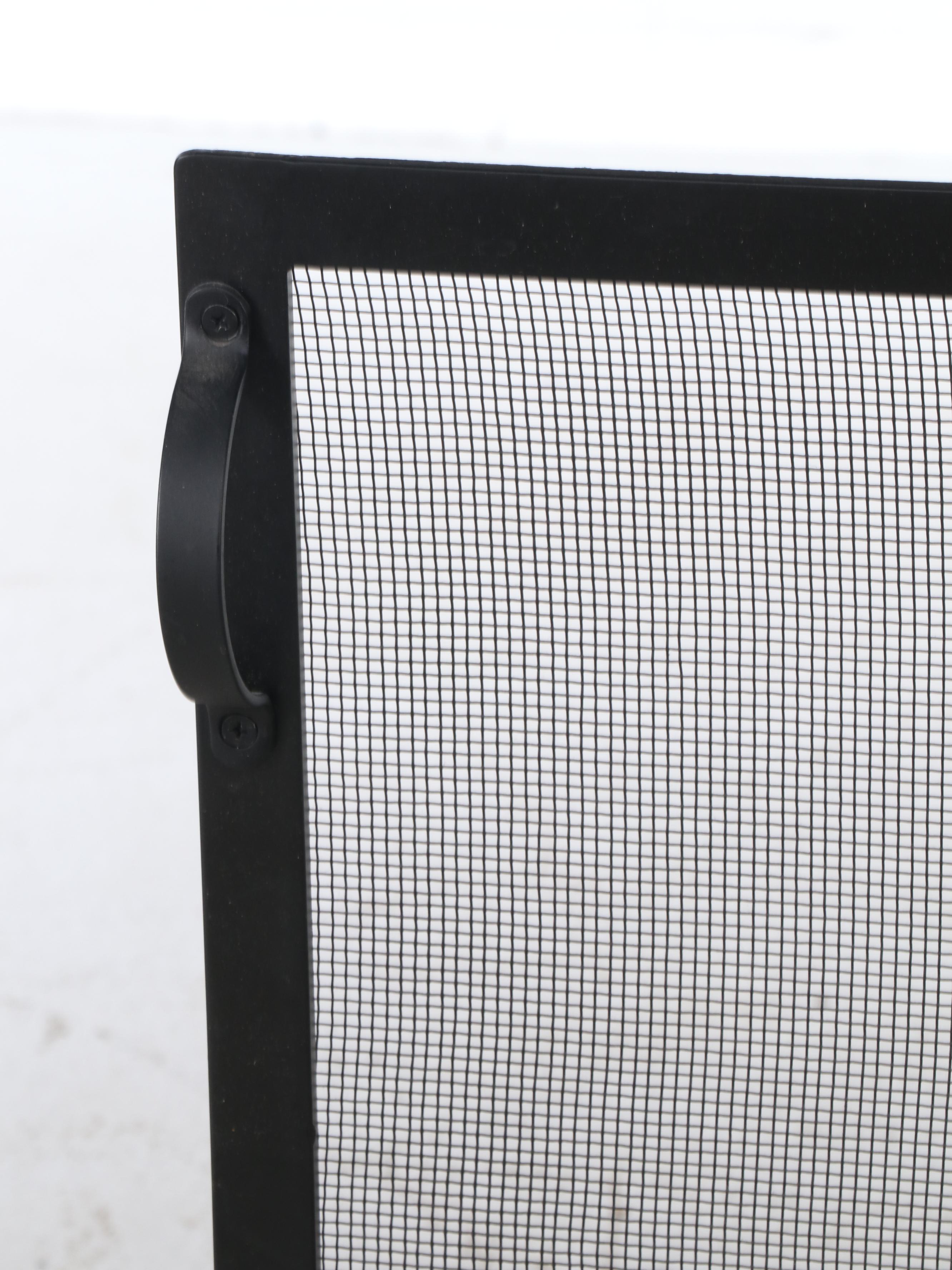 Polished Brass & Iron Fireplace Screens