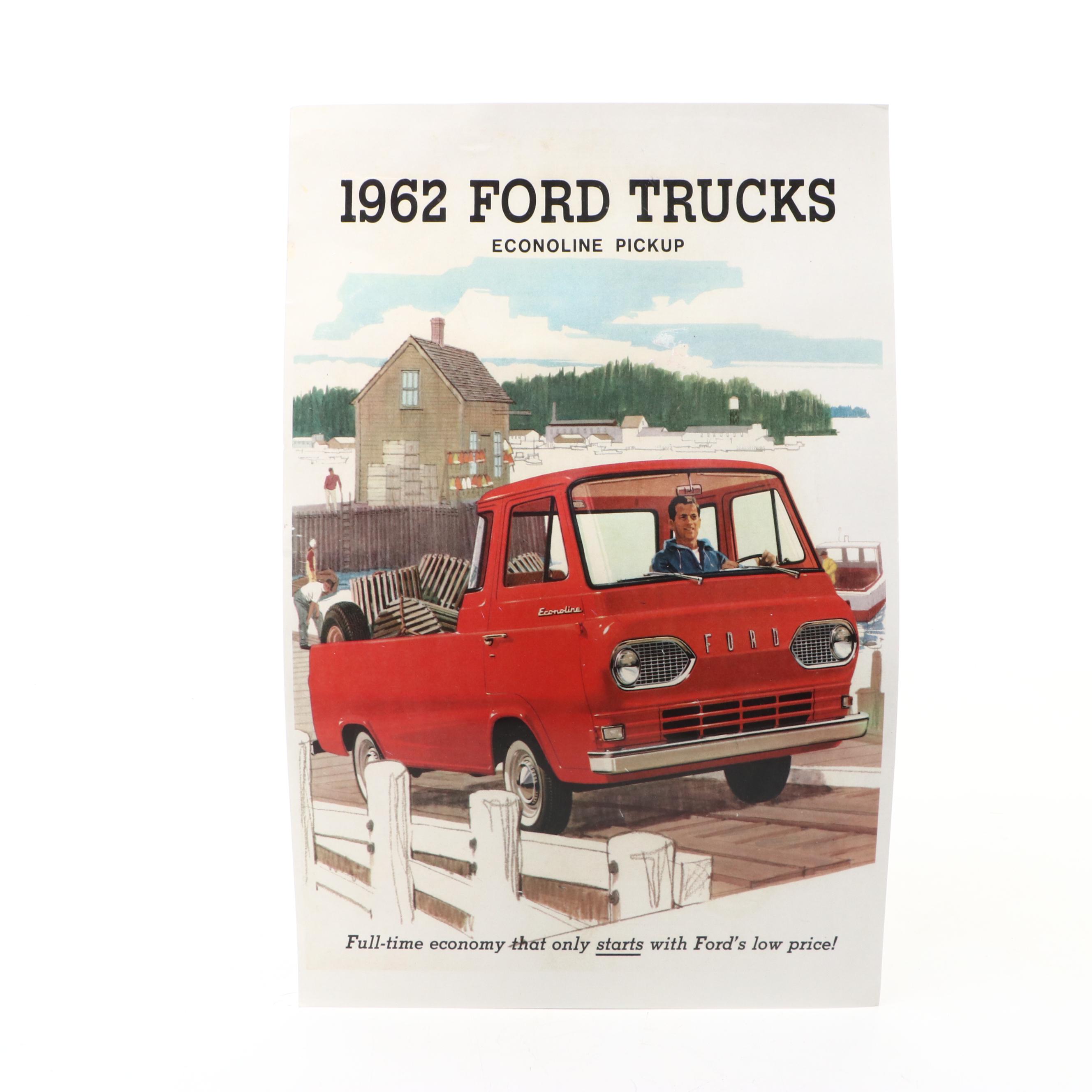 Nylint Pressed Steel 1962 Ford Econoline Pickup Truck, Mid-20th Century