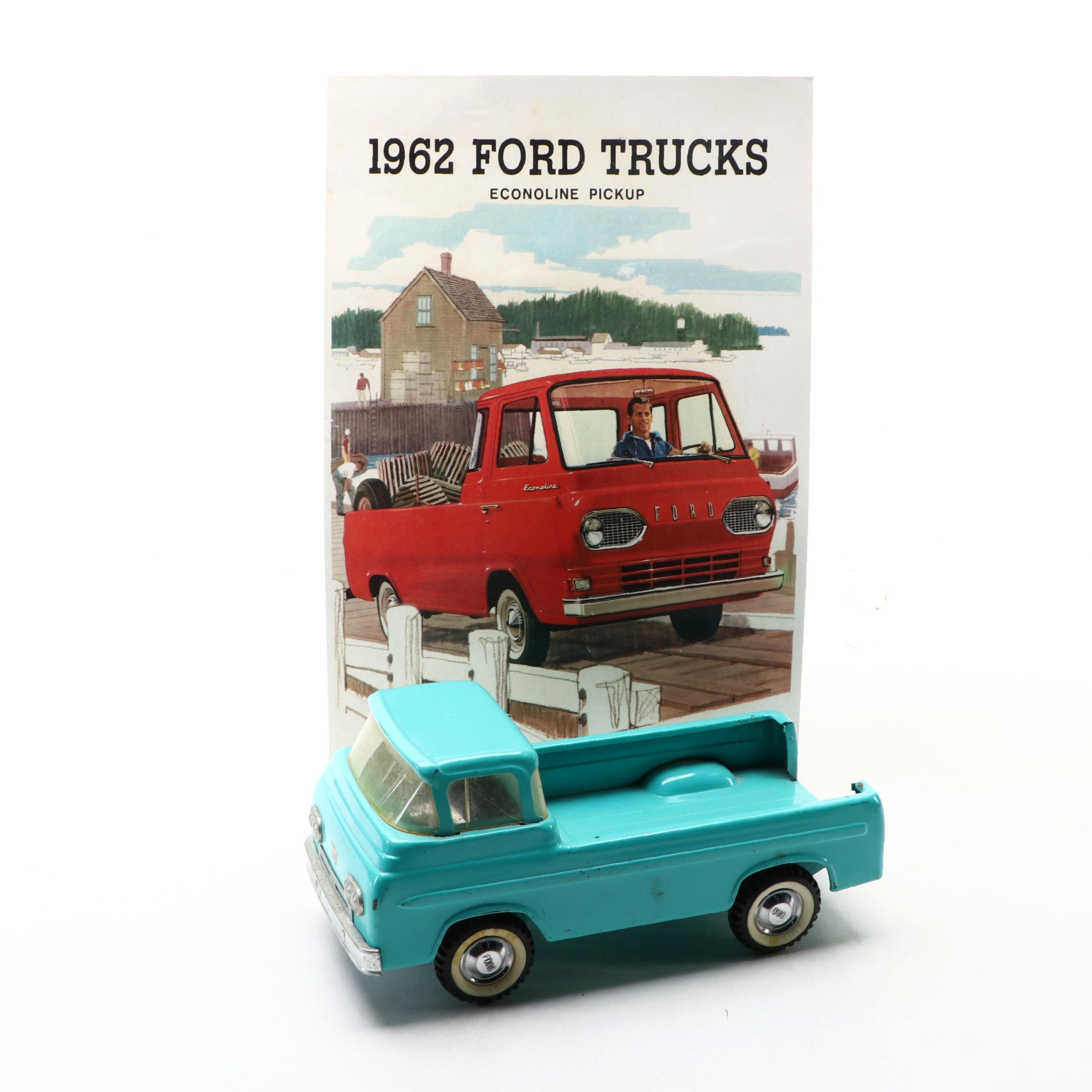 Nylint Pressed Steel 1962 Ford Econoline Pickup Truck, Mid-20th Century