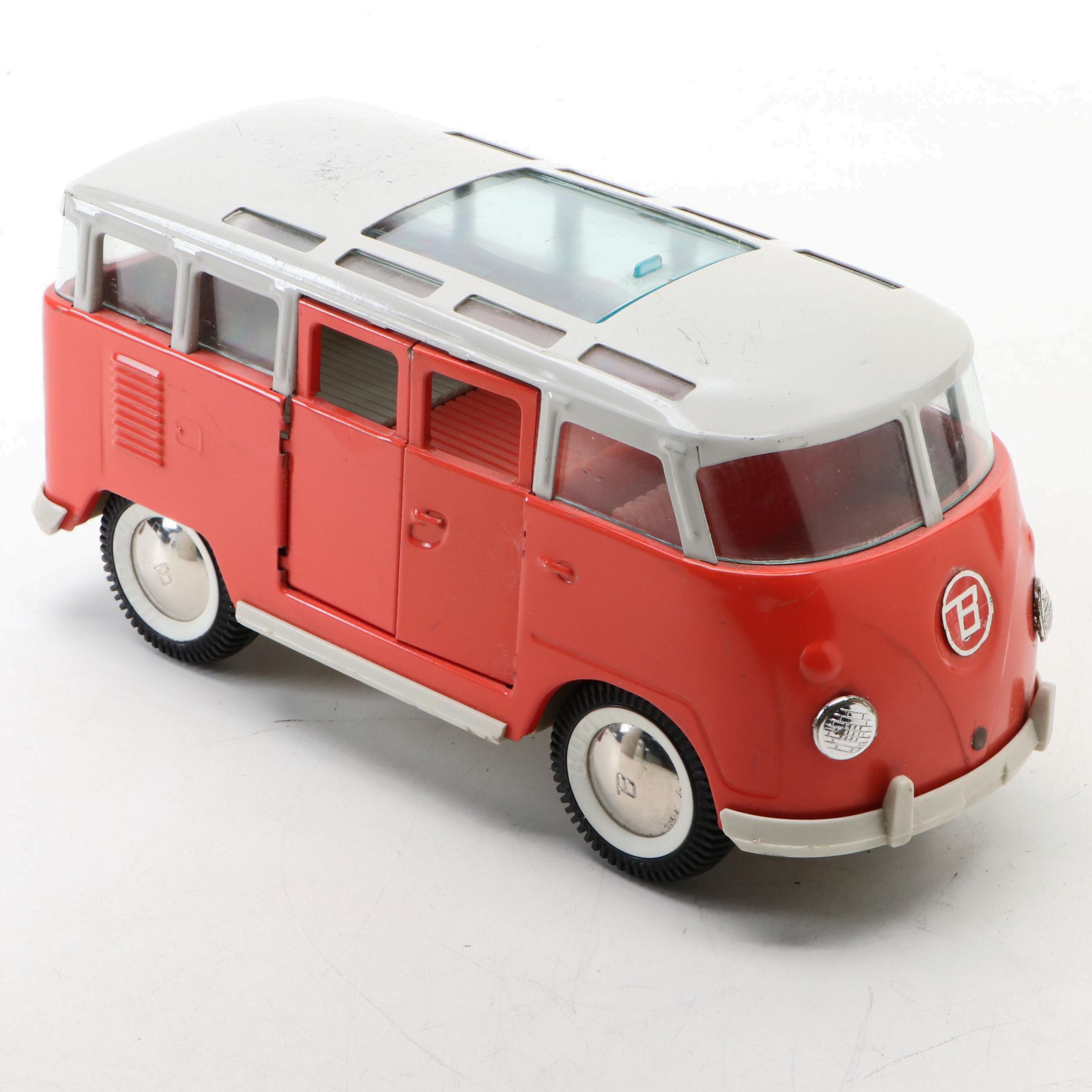 Buddy L Pressed Steel Micro-Bus with Sunroof, Mid-20th Century