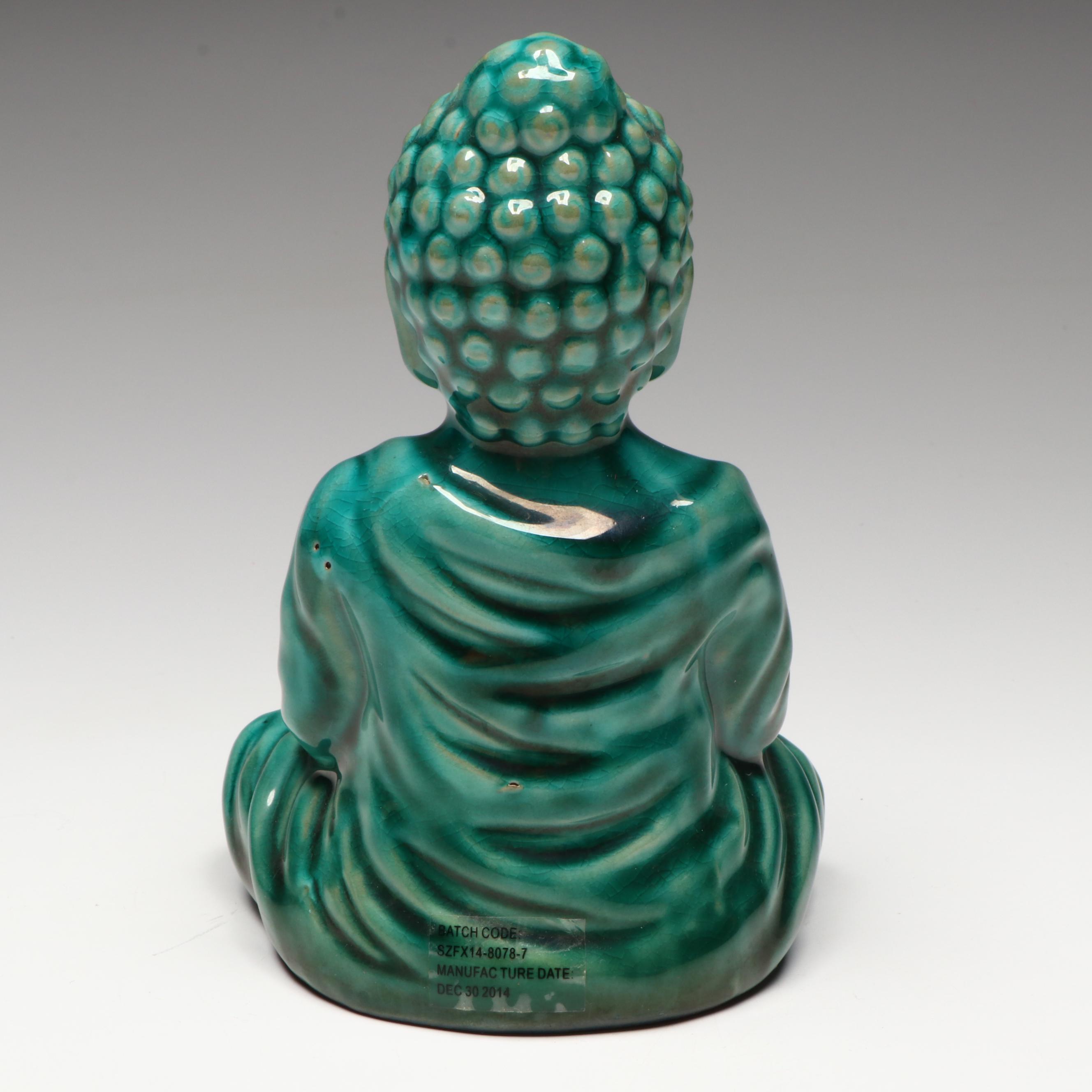 Contemporary White and Gilt Glazed Vases with Other Décor