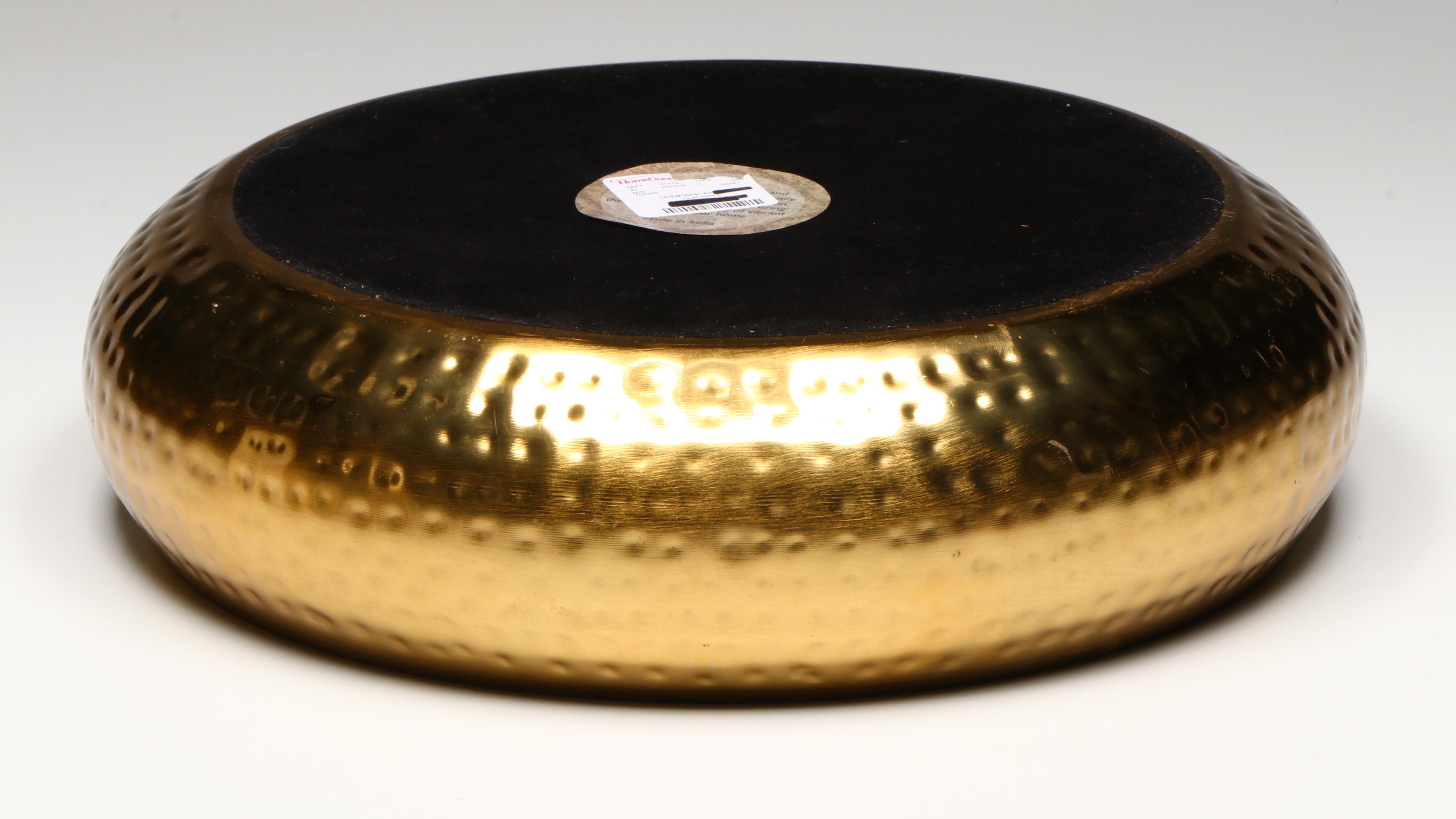 Contemporary White and Gilt Glazed Vases with Other Décor