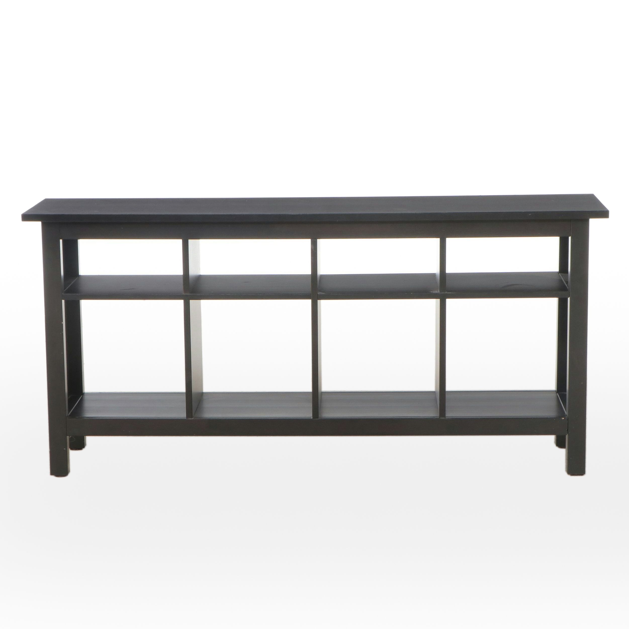 Contemporary Modern Ebonized Wood Console Table