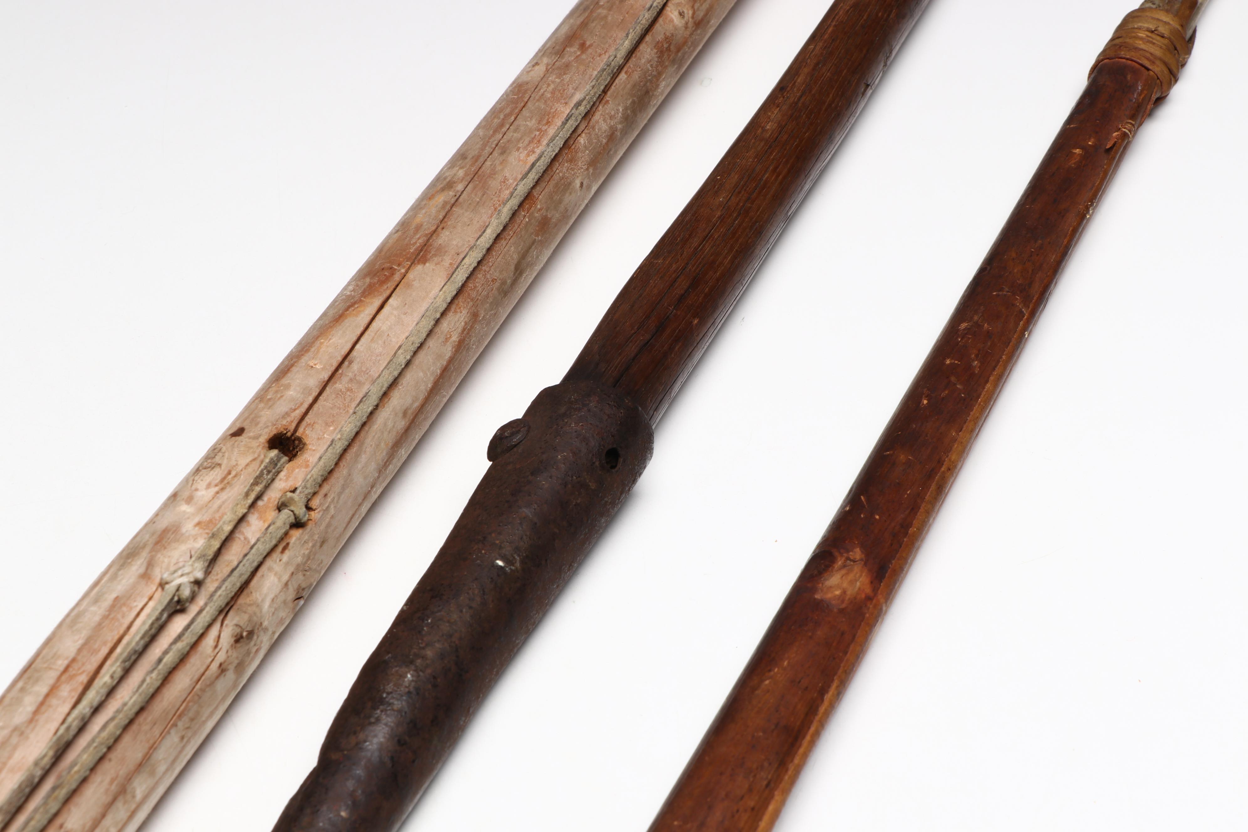 Indigenous Subarctic Inuit Harpoons and Gaffer