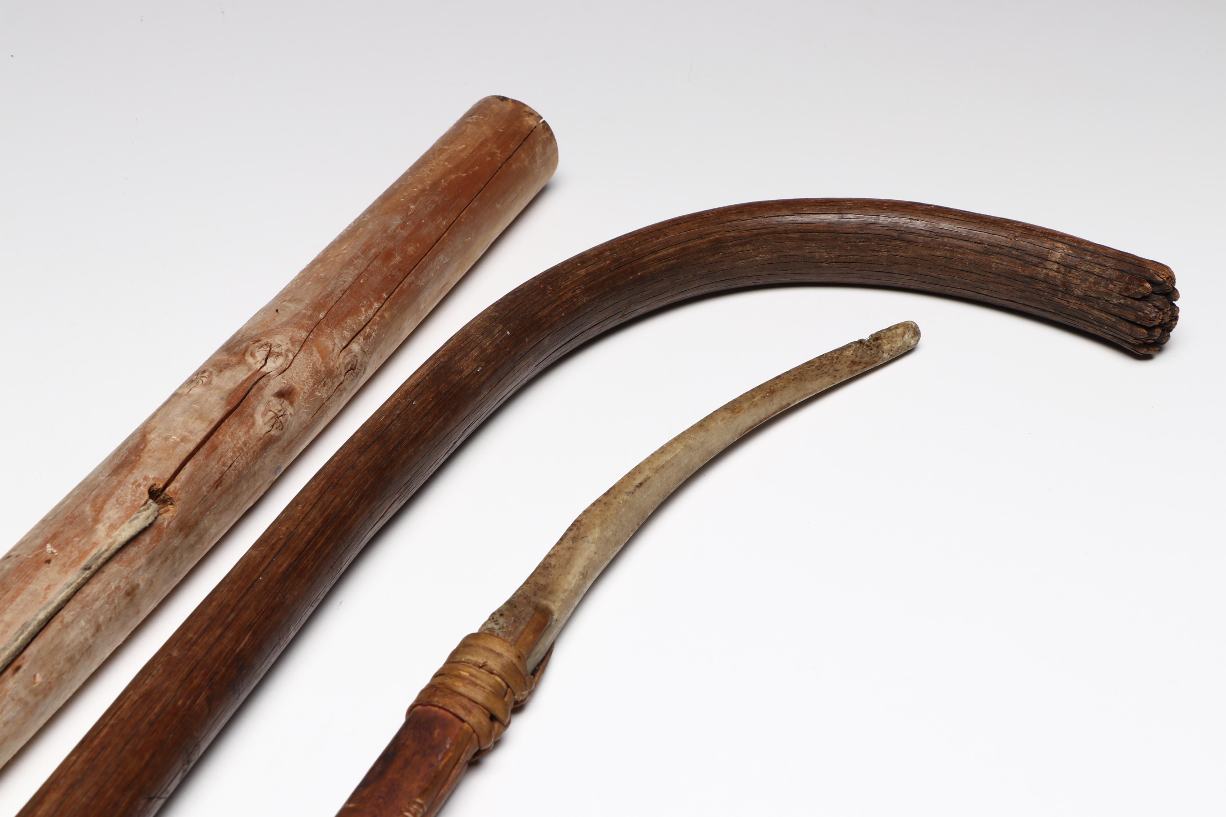 Indigenous Subarctic Inuit Harpoons and Gaffer