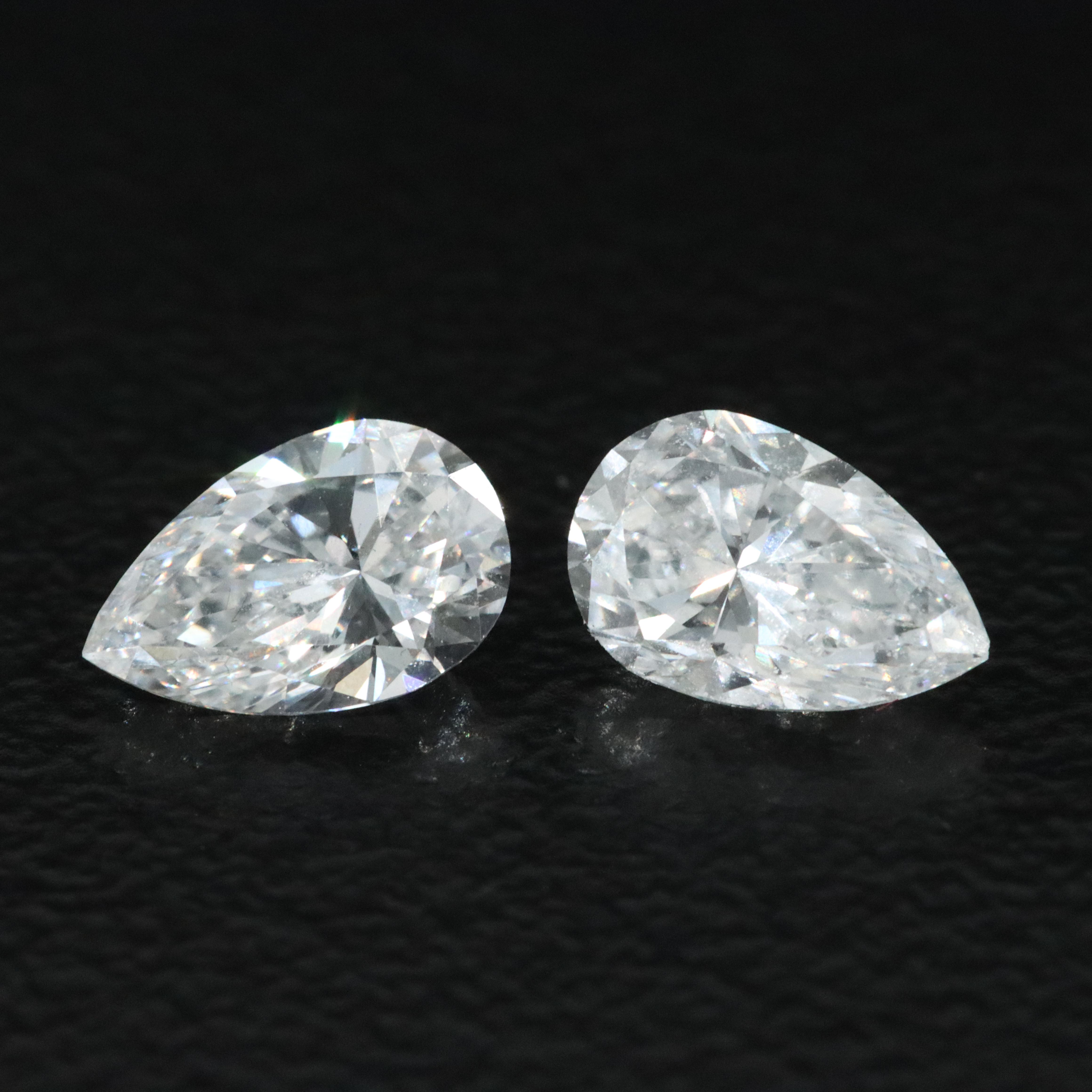 Loose 1.03 CTW Lab Grown Diamond Matched Pair