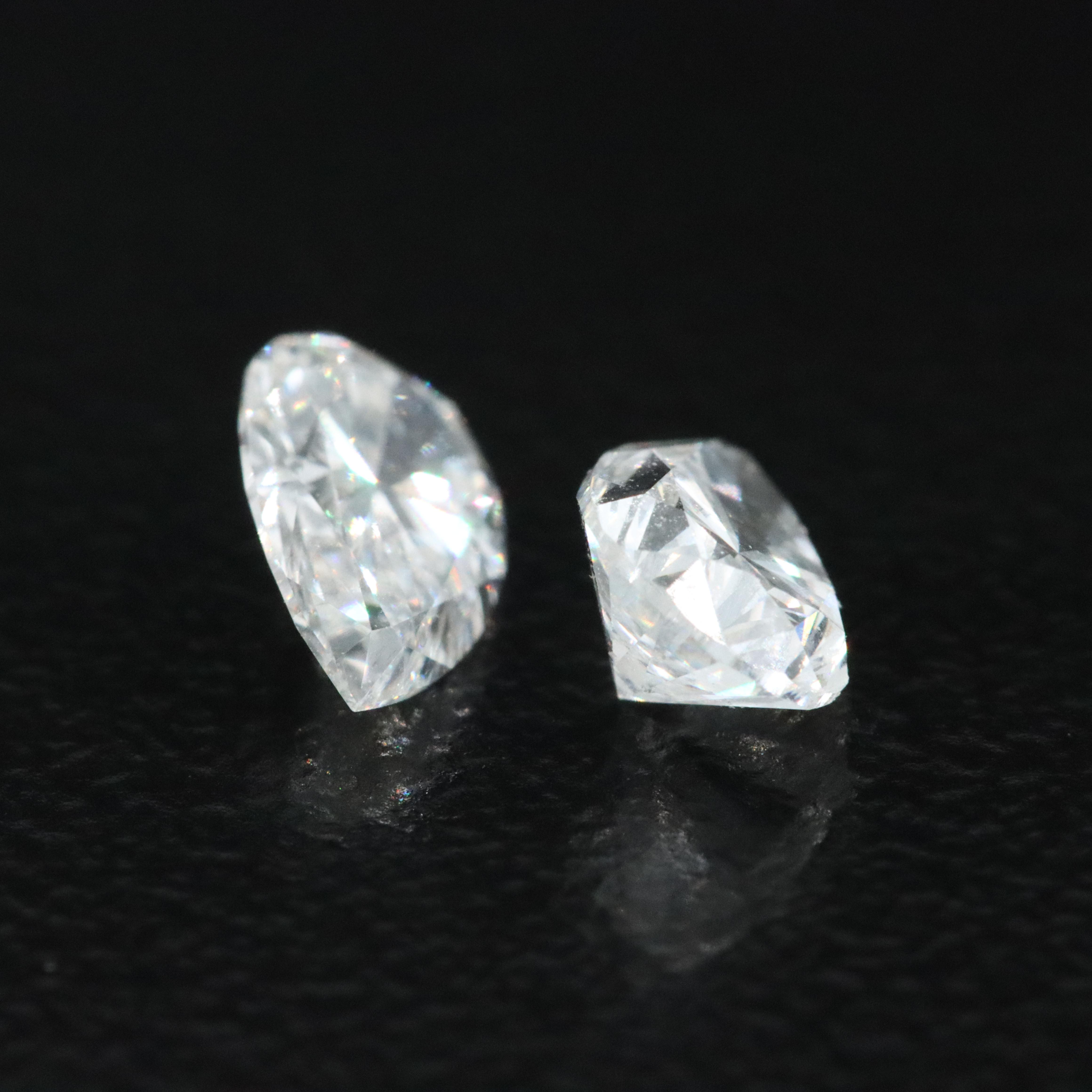 Loose 1.03 CTW Lab Grown Diamond Matched Pair