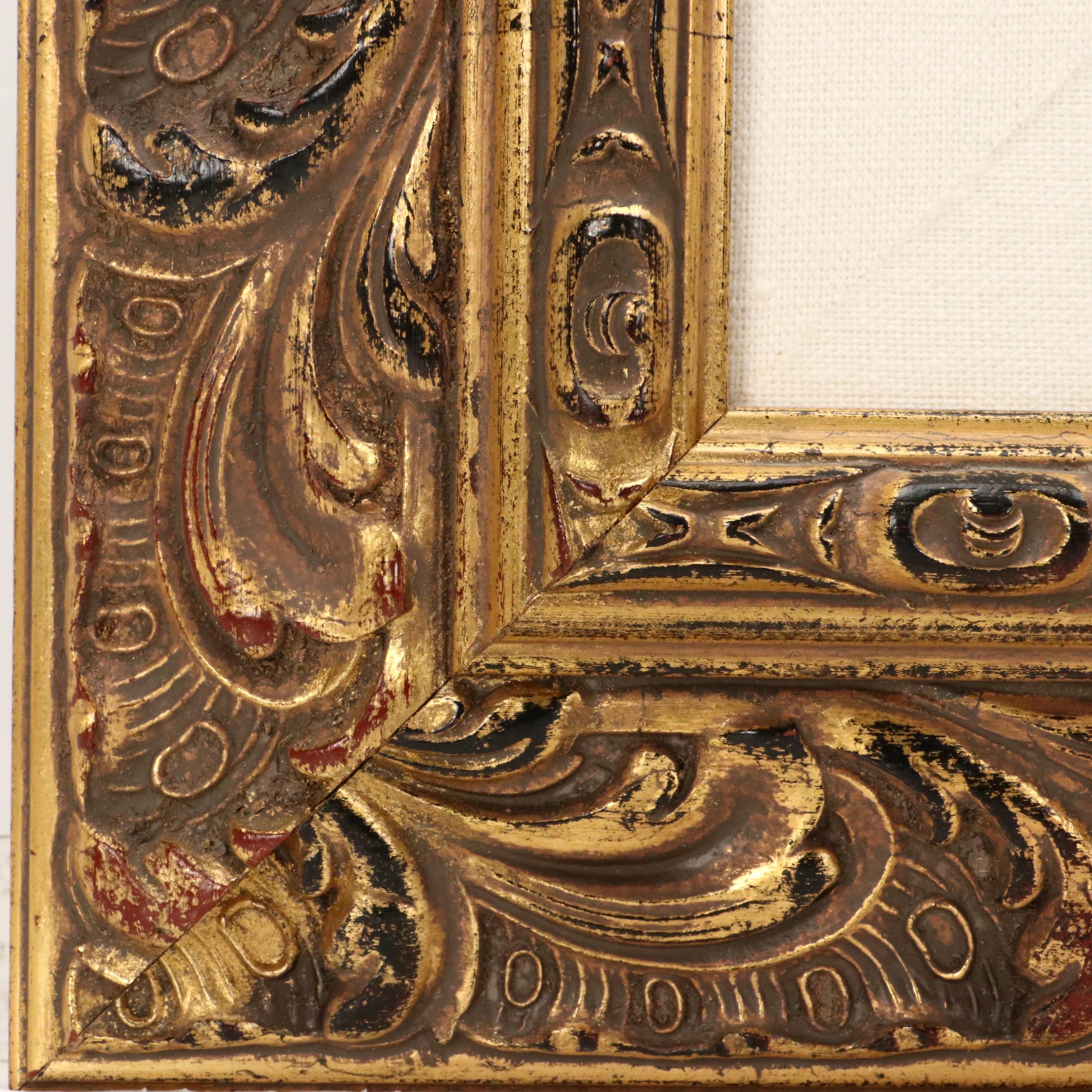 Impressionistic Style Oil Painting of Woman in Flowing Dress With Hat