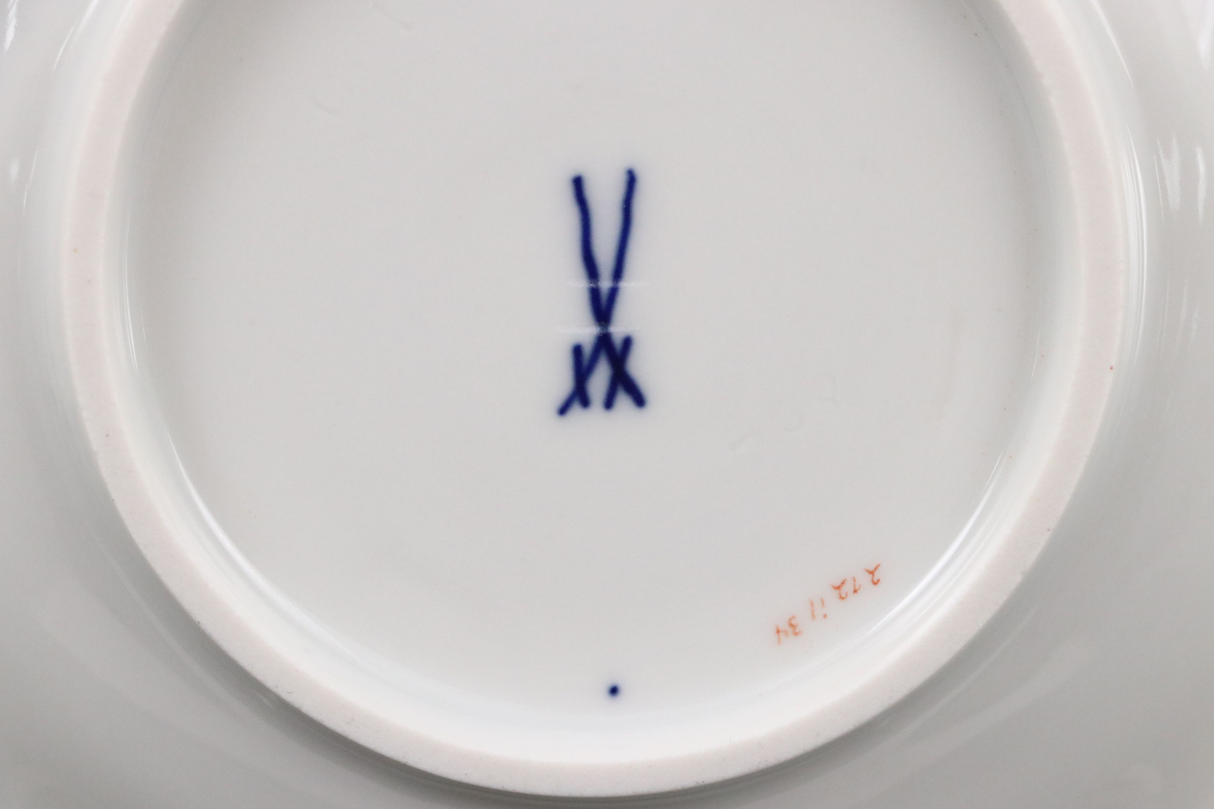 Meissen Porcelain "Ming Dragon" Coffee and Dessert Set, 20th Century