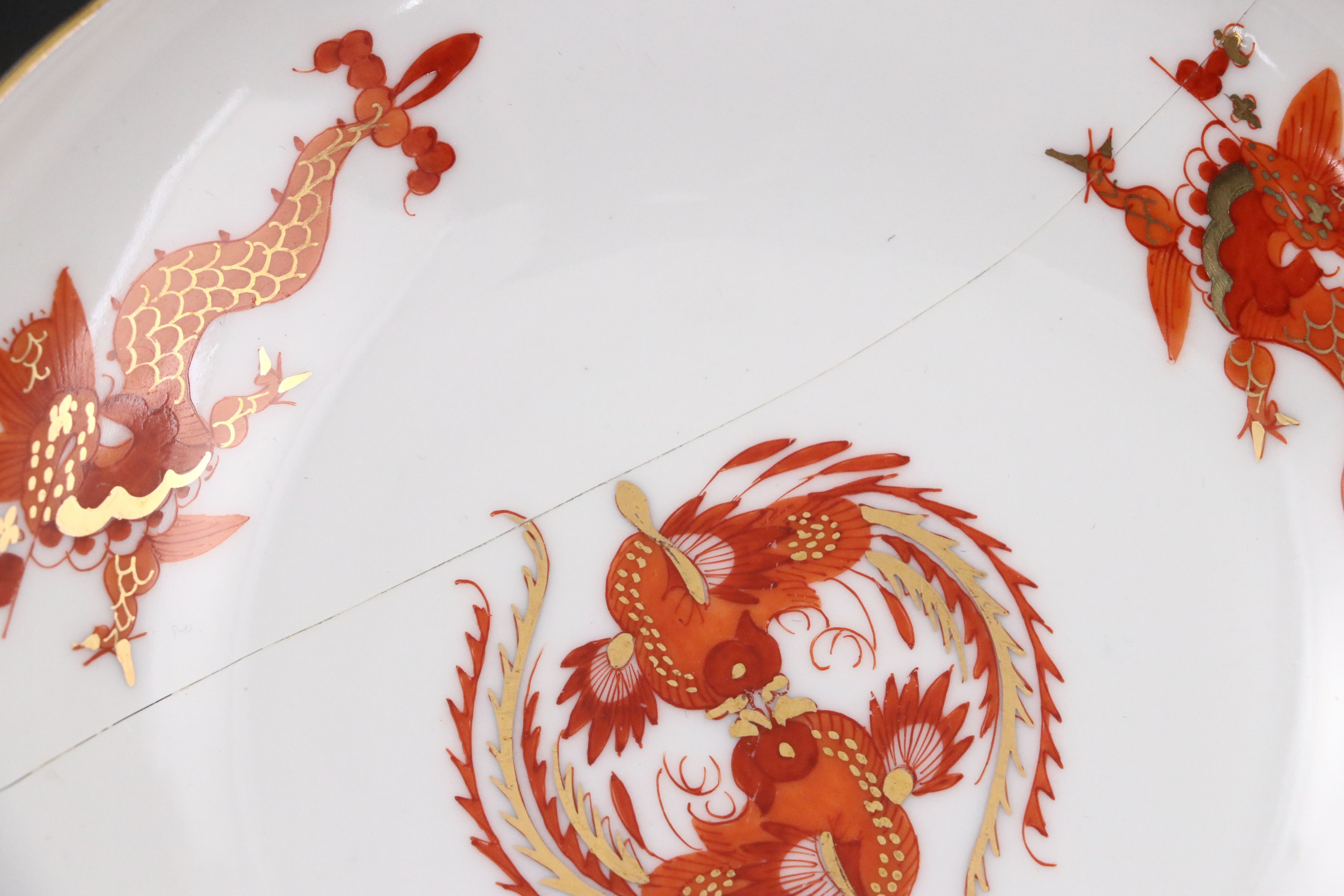 Meissen Porcelain "Ming Dragon" Coffee and Dessert Set, 20th Century