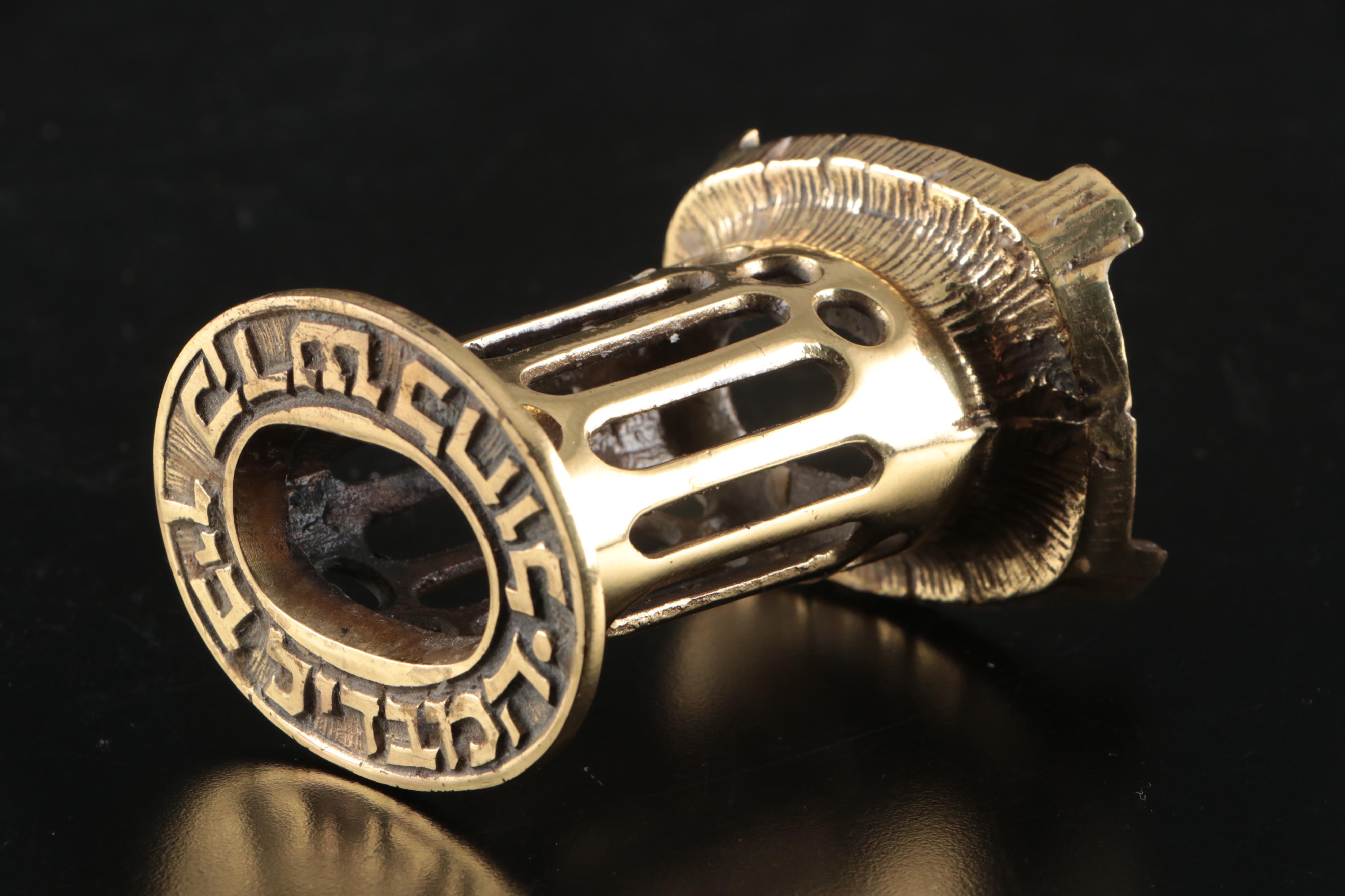 Sterling Silver Shabbat Candle Holder and Brass Candle Holder