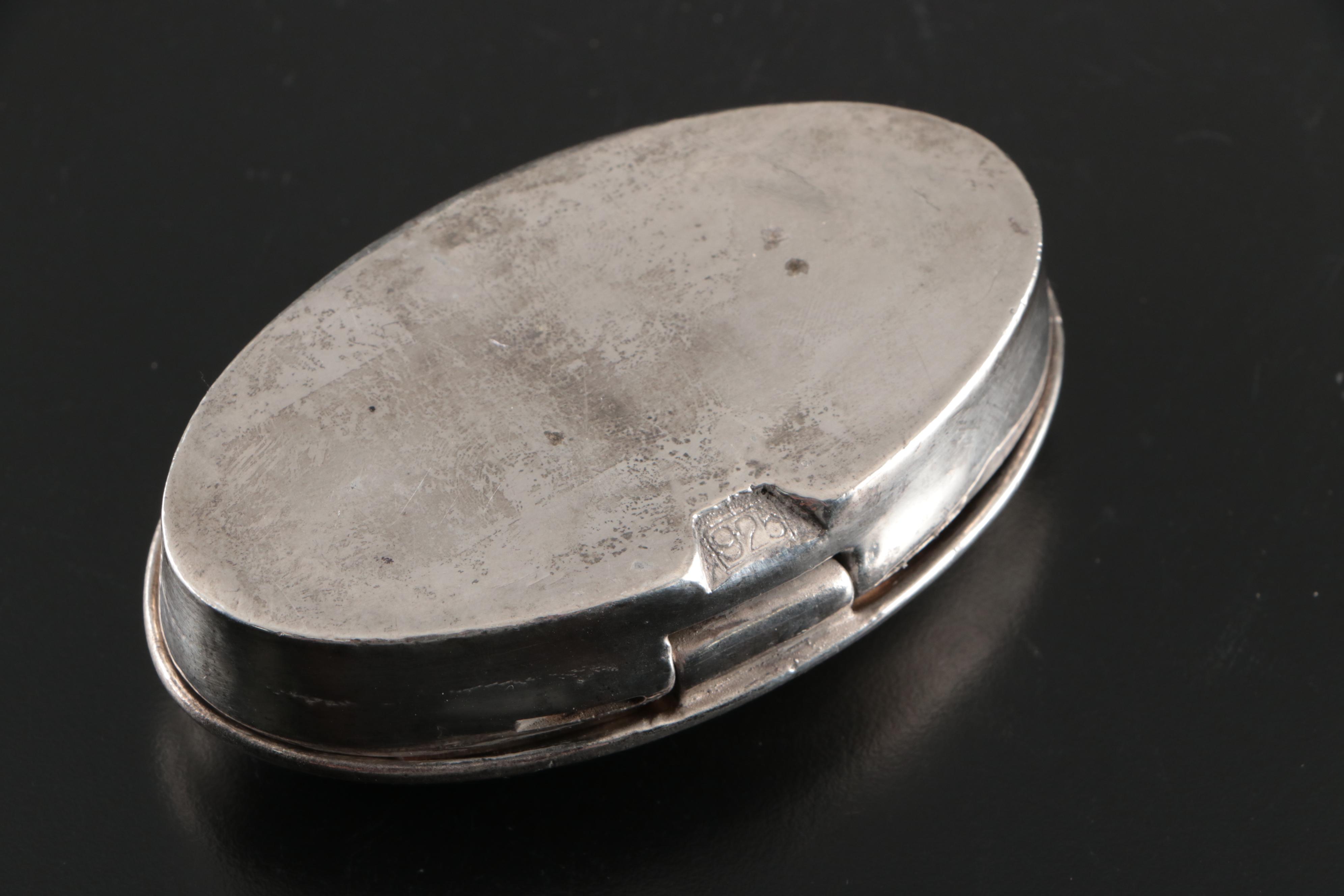 Sterling Silver Shabbat Candle Holder and Brass Candle Holder