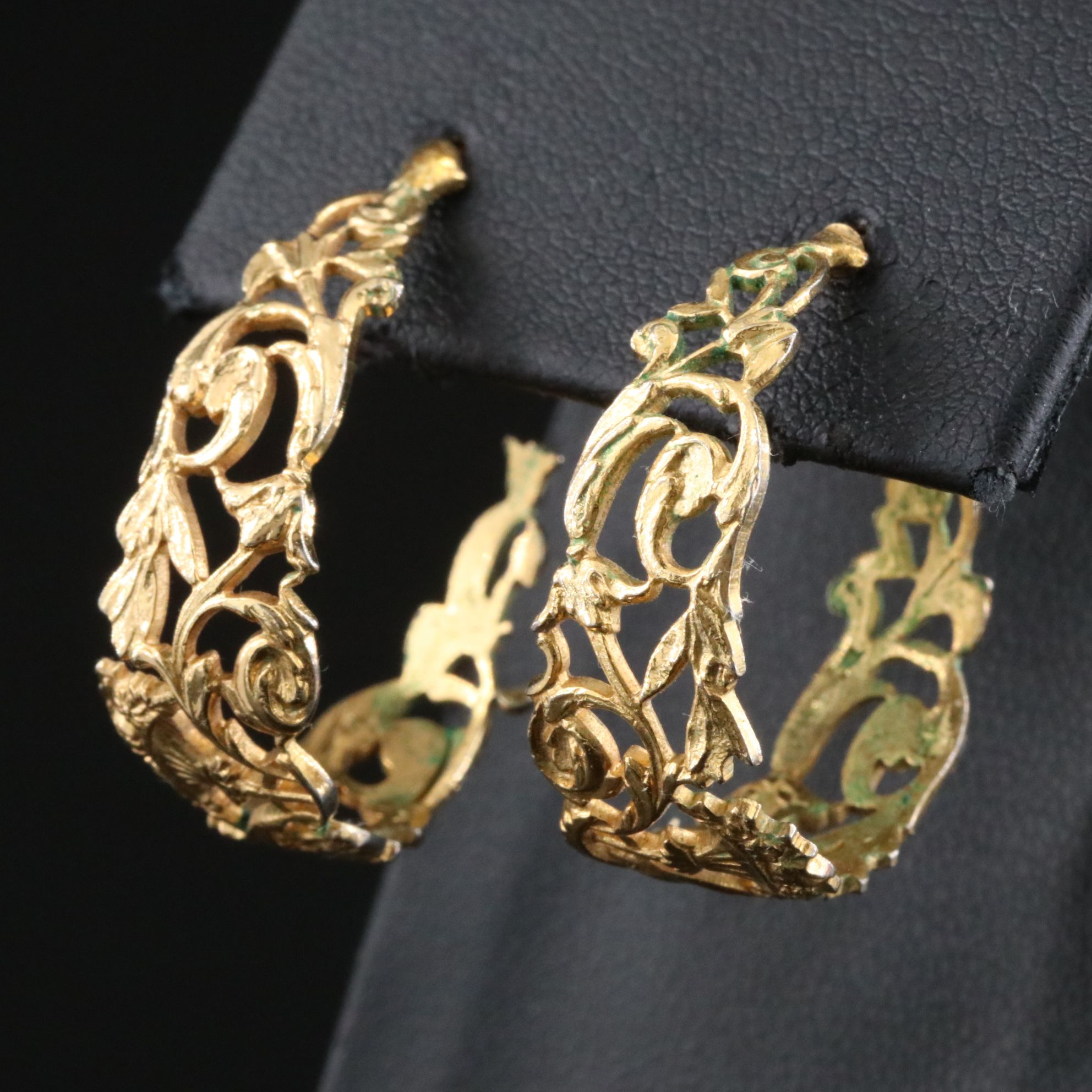 Filigree Hoop Earrings