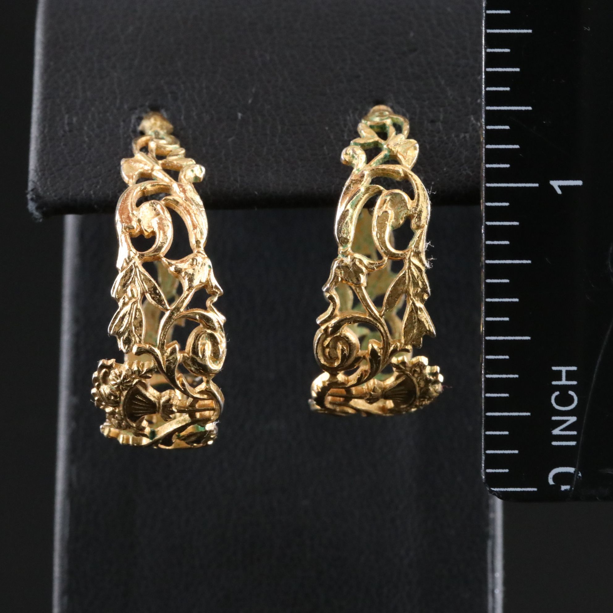Filigree Hoop Earrings