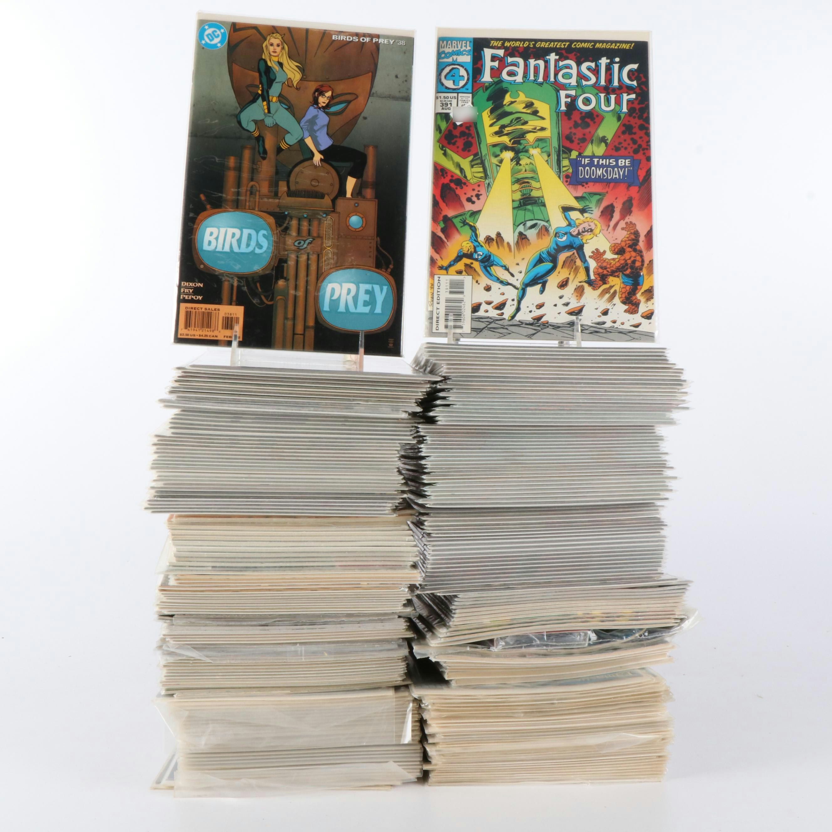 "Fantastic Four" and "Birds of Prey" Modern Age Comic Books