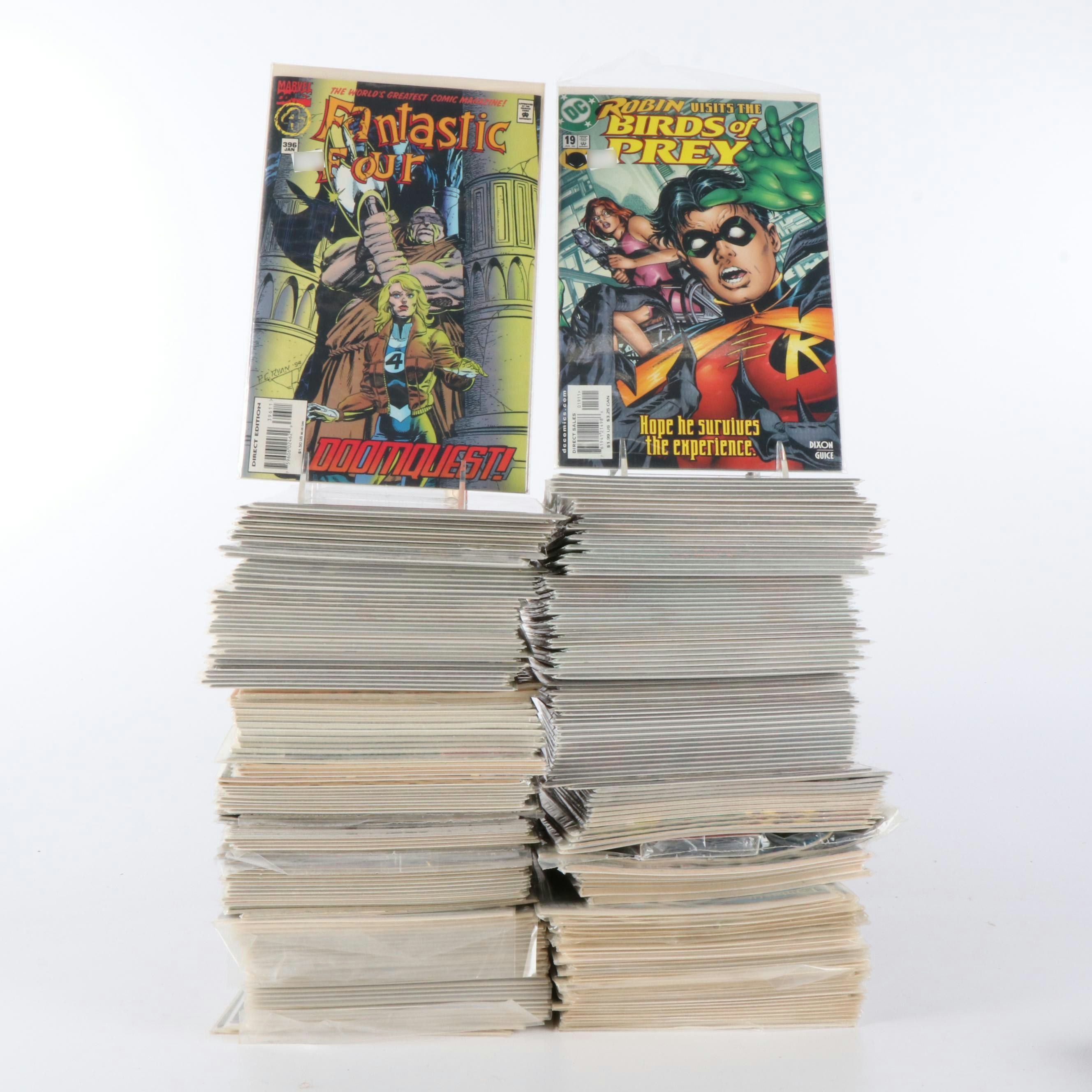 "Fantastic Four" and "Birds of Prey" Modern Age Comic Books