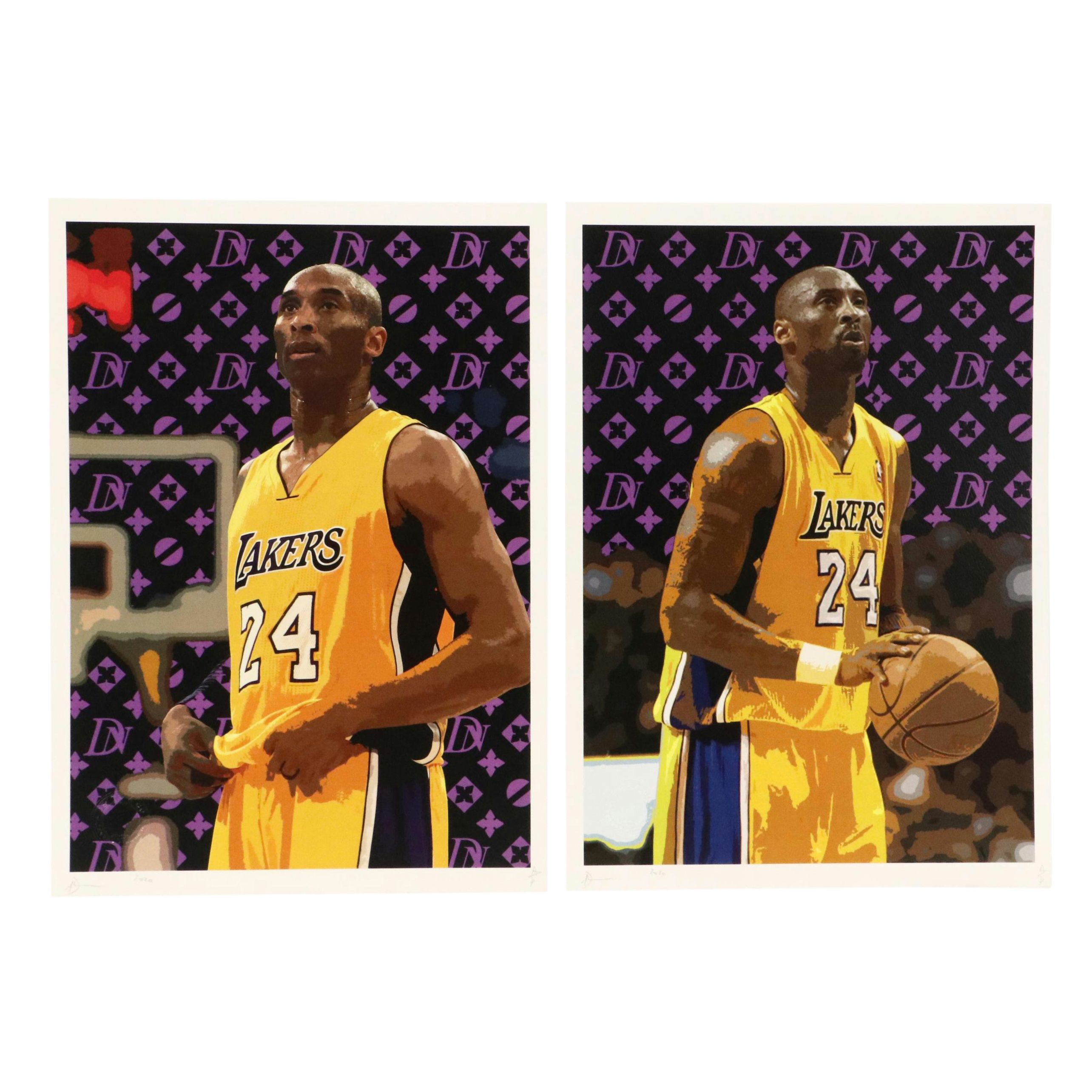 Death NYC Pop Art Digital Prints Homage to Kobe Bryant LA Lakers, 2020