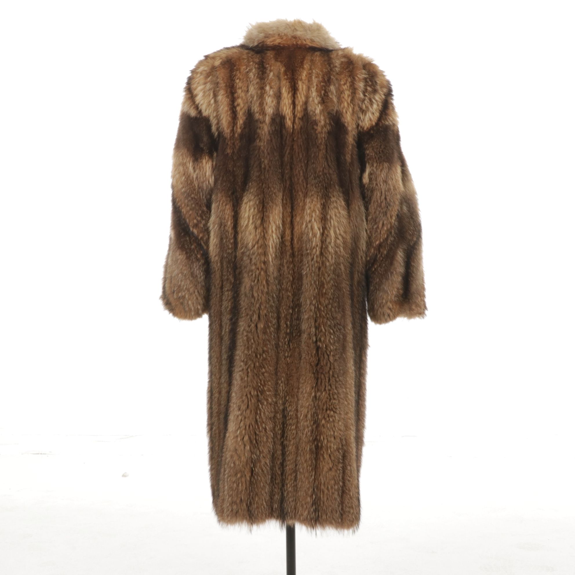 Coyote Fur Full-Length Coat, Mid to Late 20th C.
