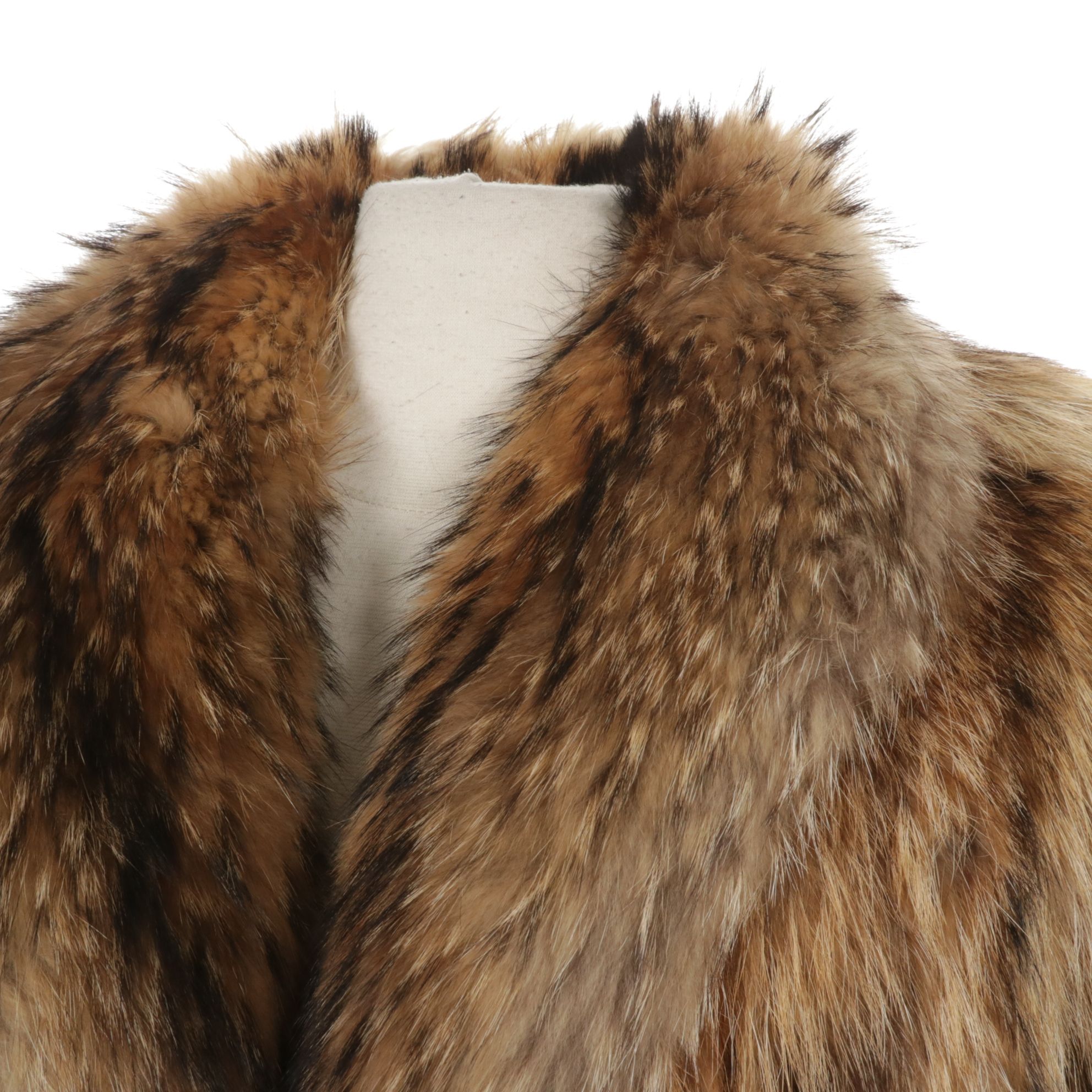 Coyote Fur Full-Length Coat, Mid to Late 20th C.