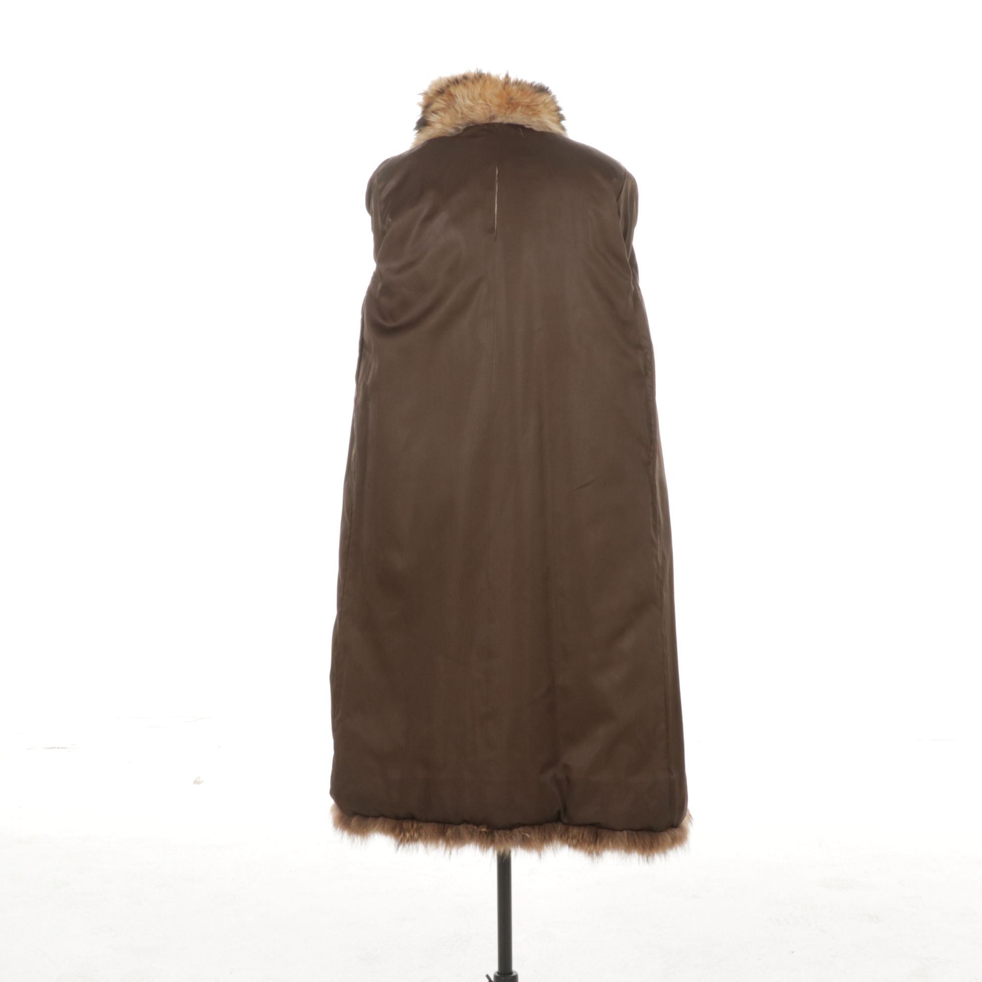 Coyote Fur Full-Length Coat, Mid to Late 20th C.