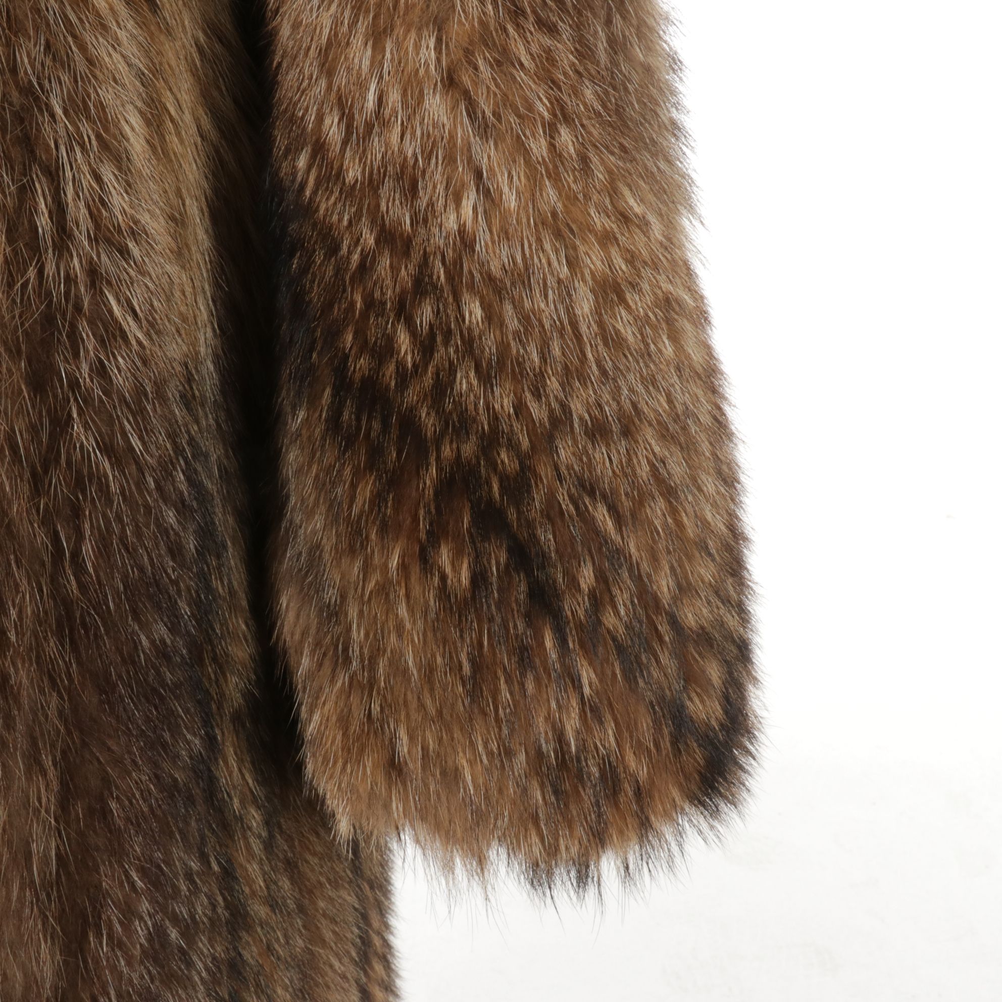 Coyote Fur Full-Length Coat, Mid to Late 20th C.