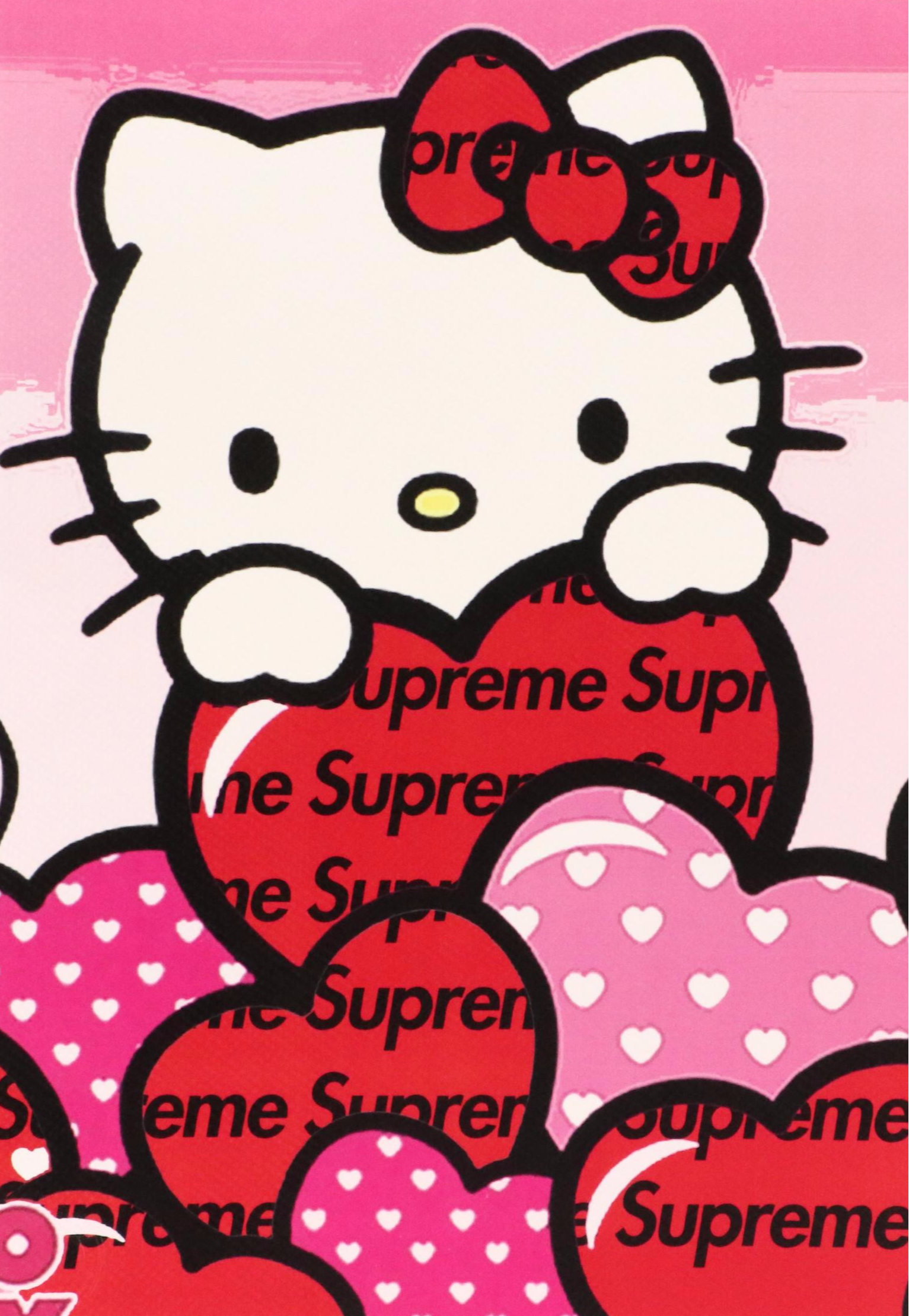 Death NYC Pop Art Digital Print with Hello Kitty and Supreme, 2023