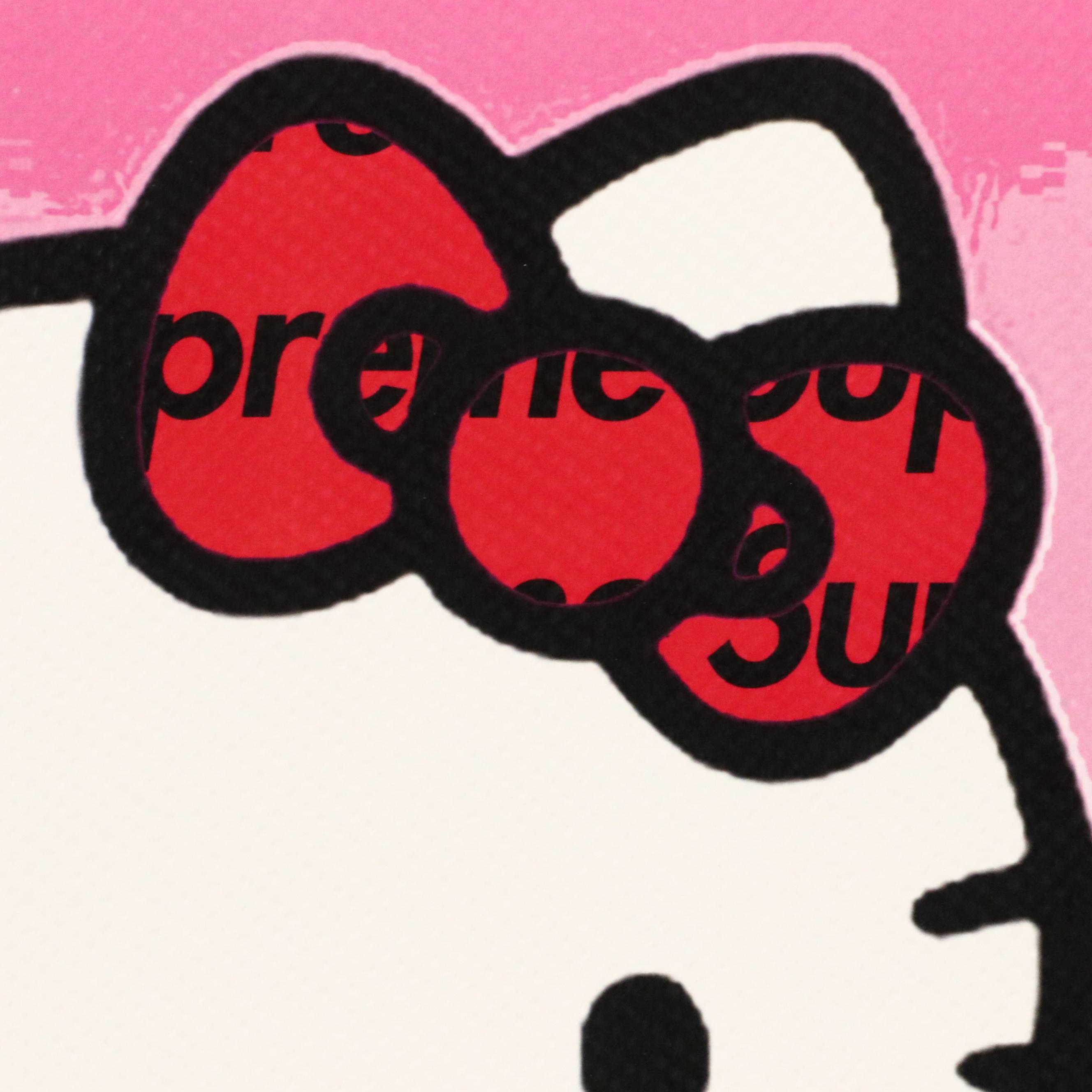 Death NYC Pop Art Digital Print with Hello Kitty and Supreme, 2023