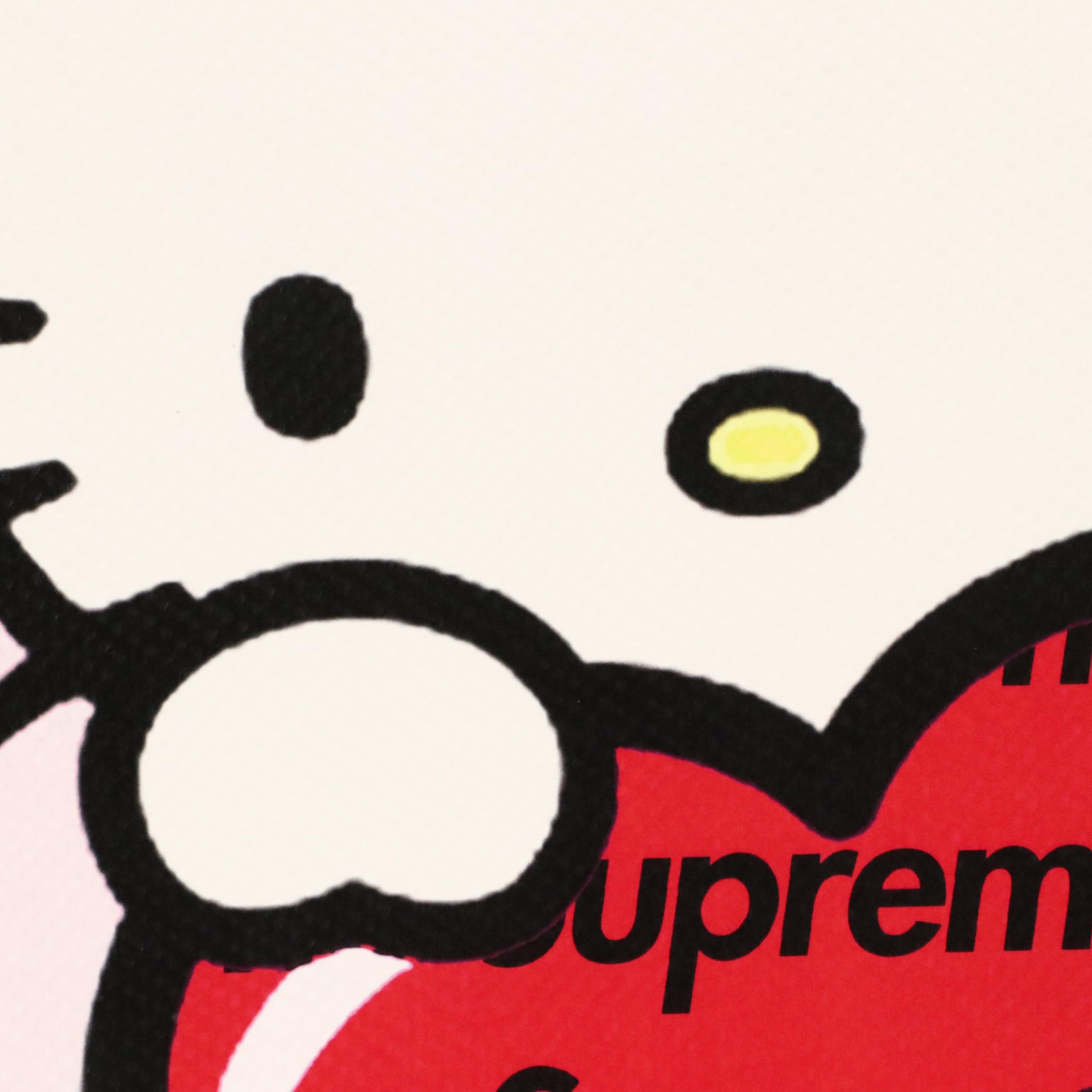 Death NYC Pop Art Digital Print with Hello Kitty and Supreme, 2023
