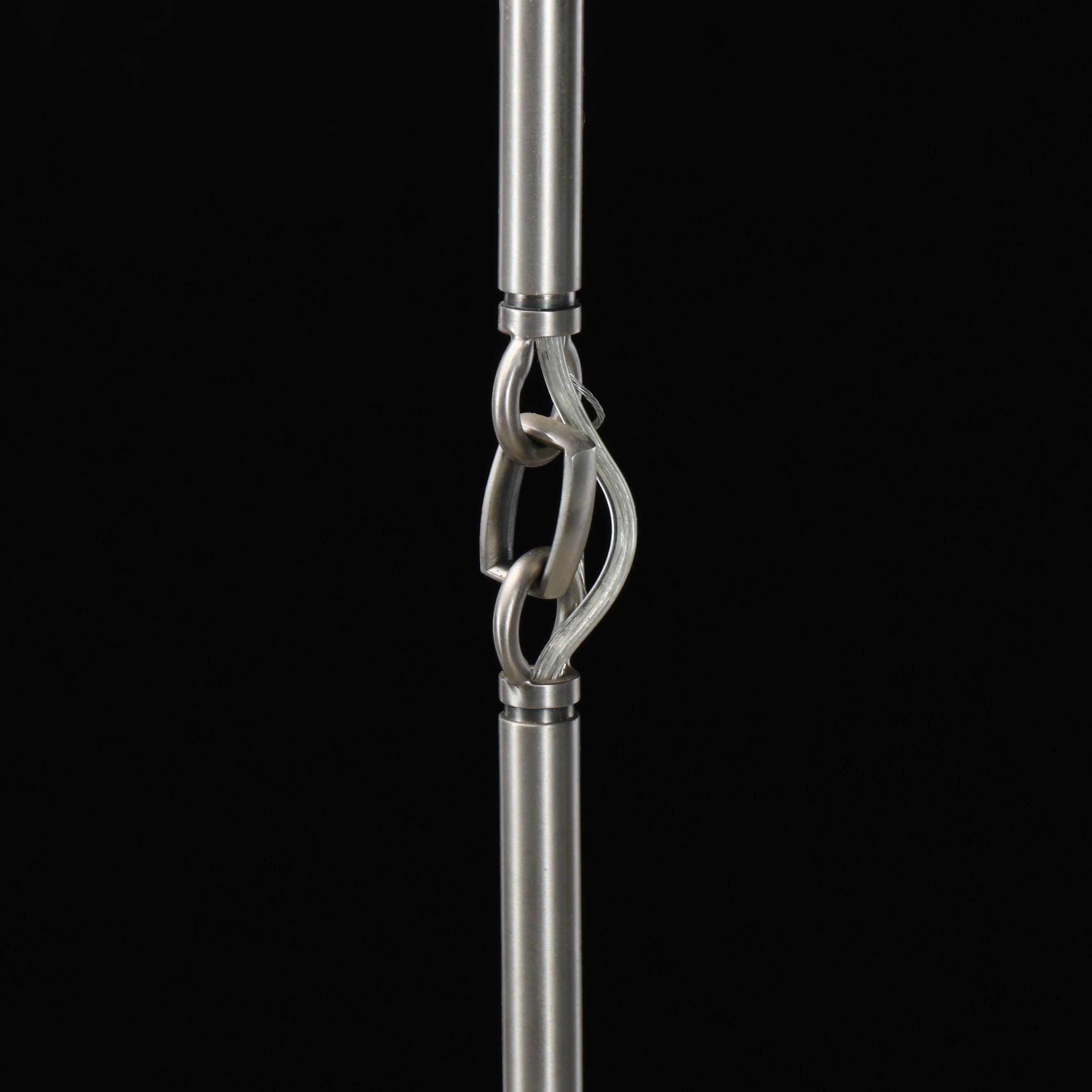 Thomas O'Brien for Visual Comfort & Co. Brushed Stainless Pendant Lights