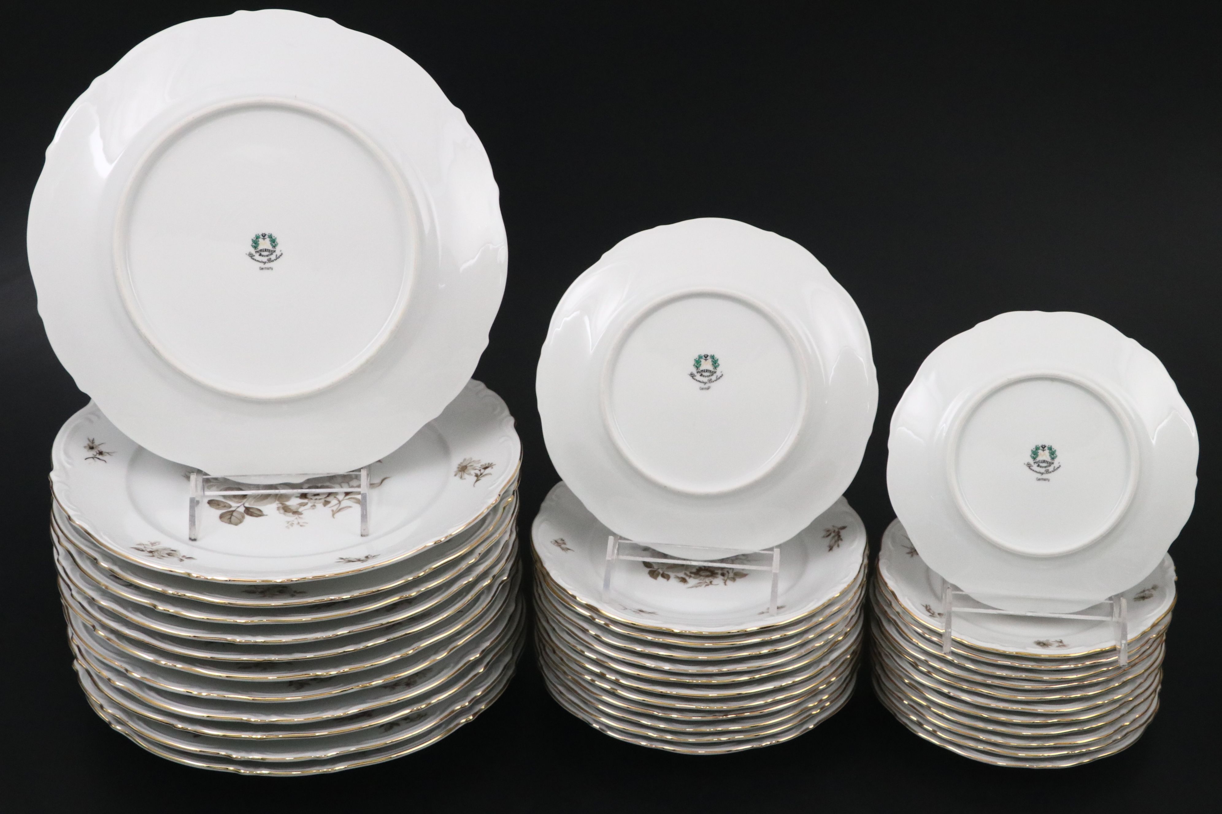 Mitterteich "Charming Barbara" Porcelain Dinnerware, Mid-20th Century