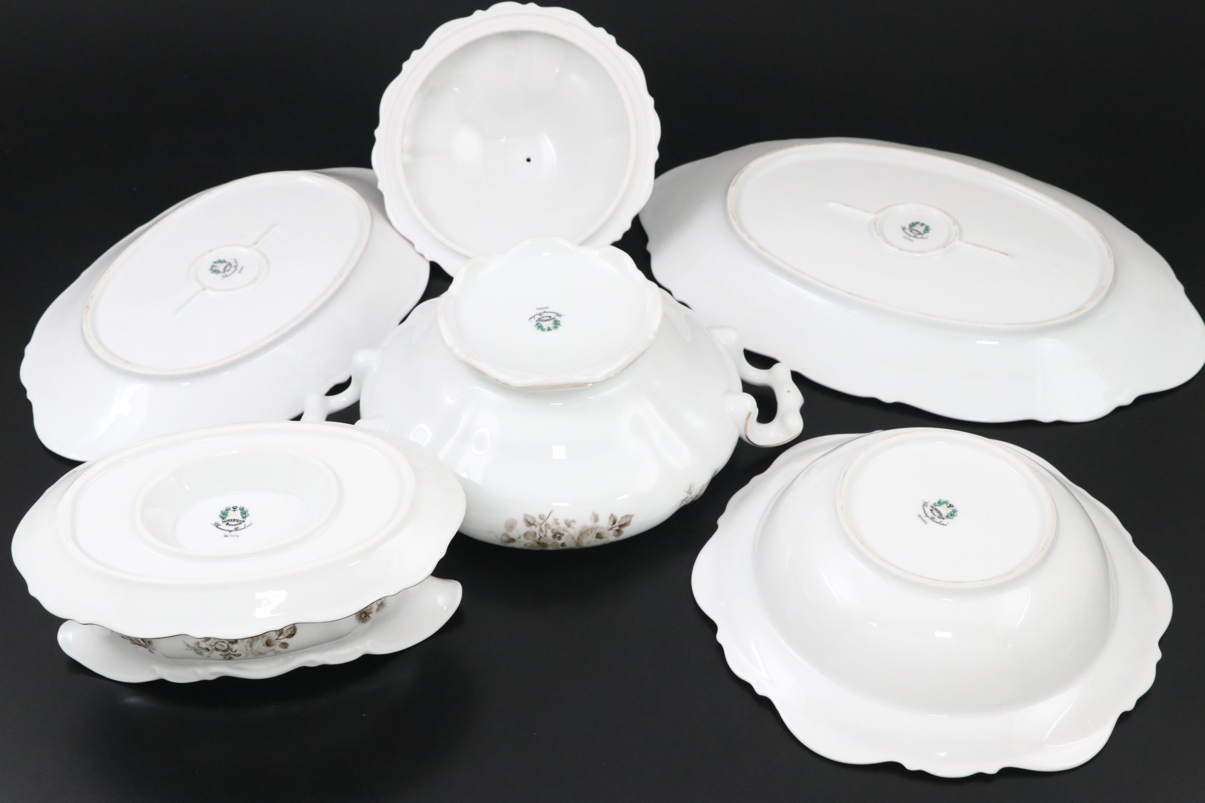 Mitterteich "Charming Barbara" Porcelain Dinnerware, Mid-20th Century