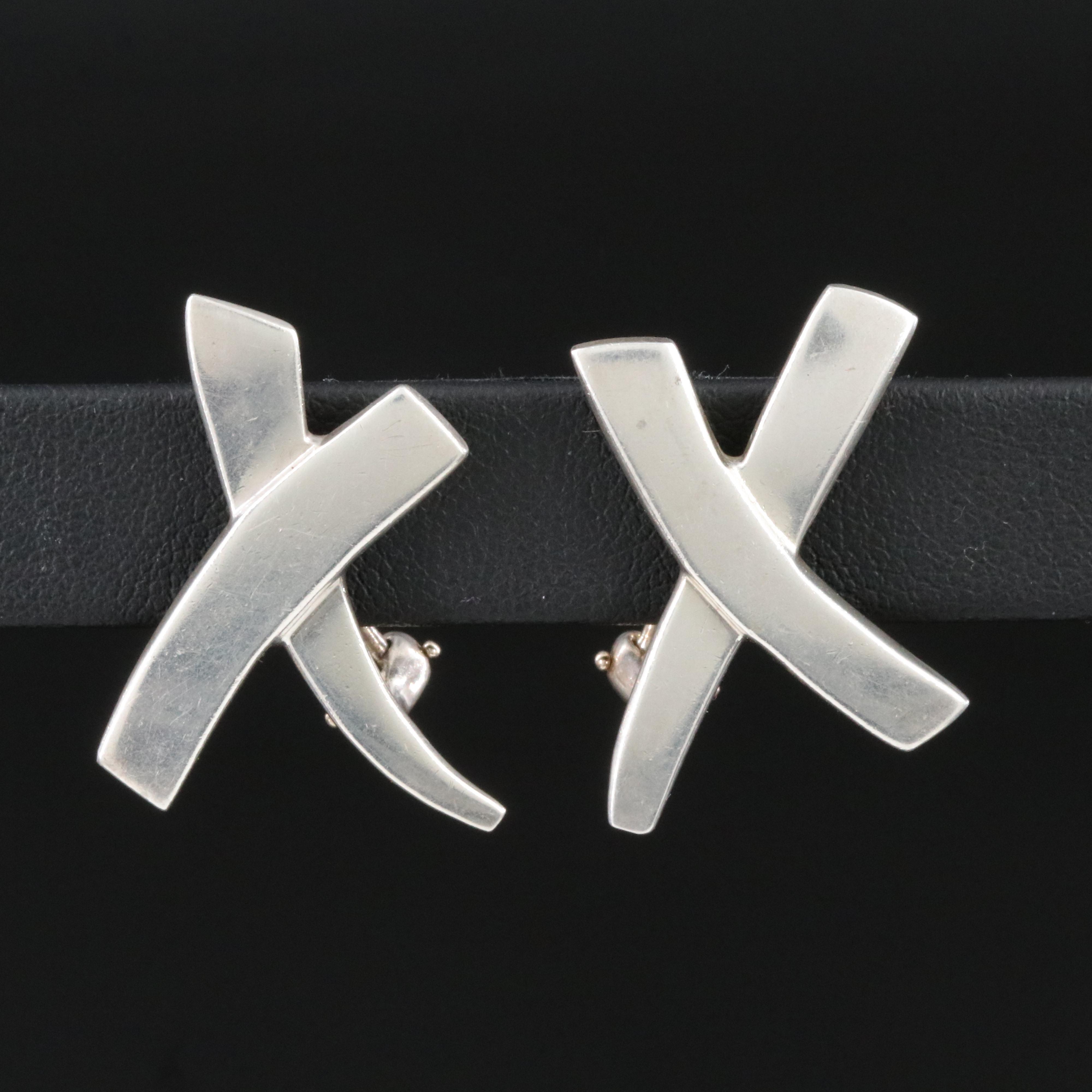Paloma Picasso for Tiffany & Co. Graffiti X Sterling Earrings